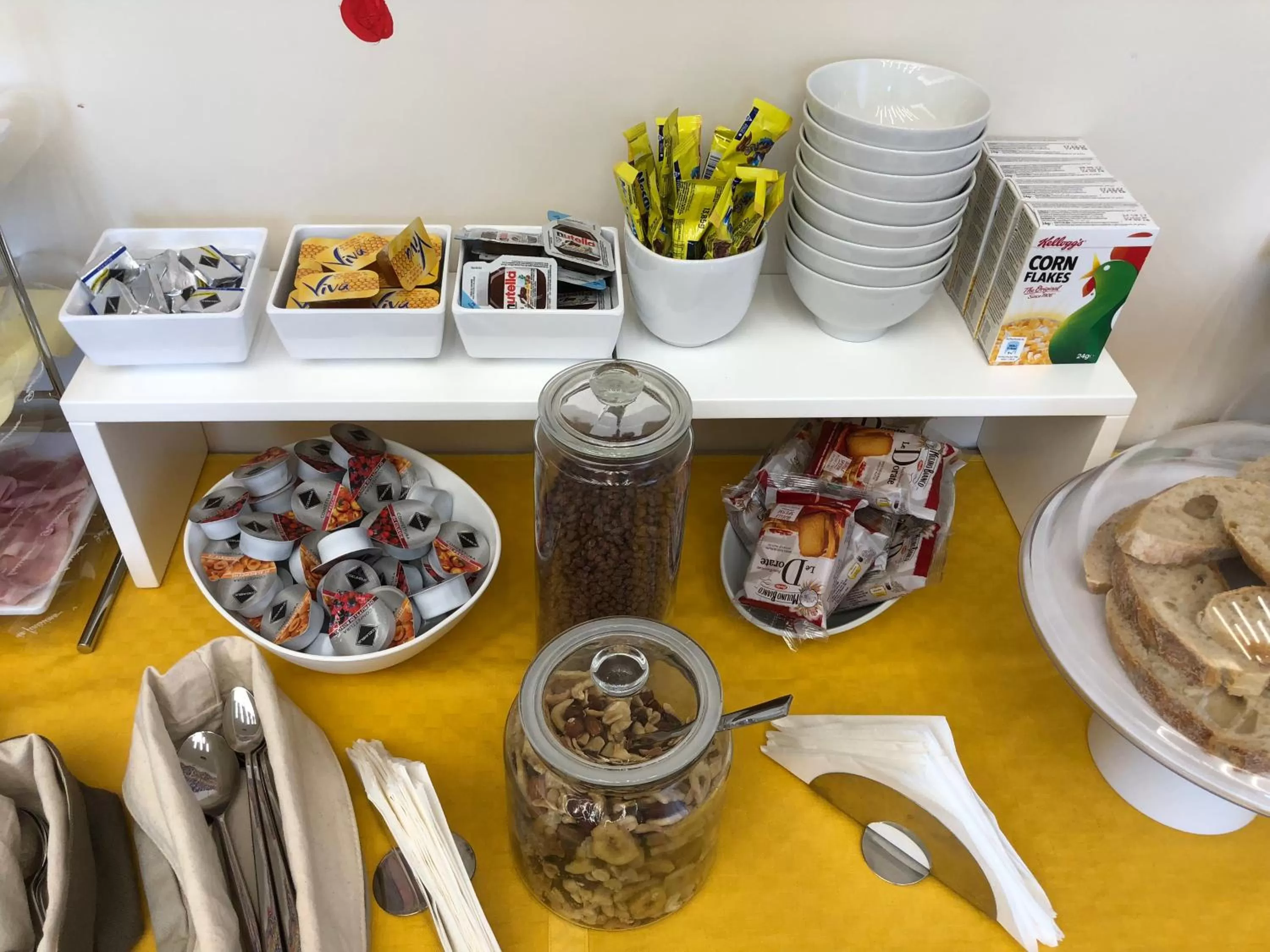 Continental breakfast in The Five Rooms Napoli
