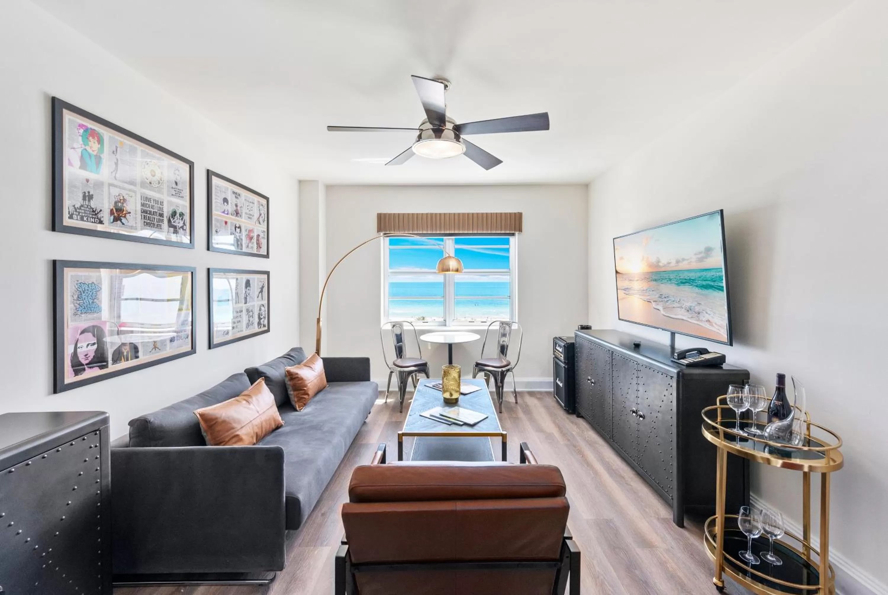 Living room in National Hotel, An Adult Only Oceanfront Resort