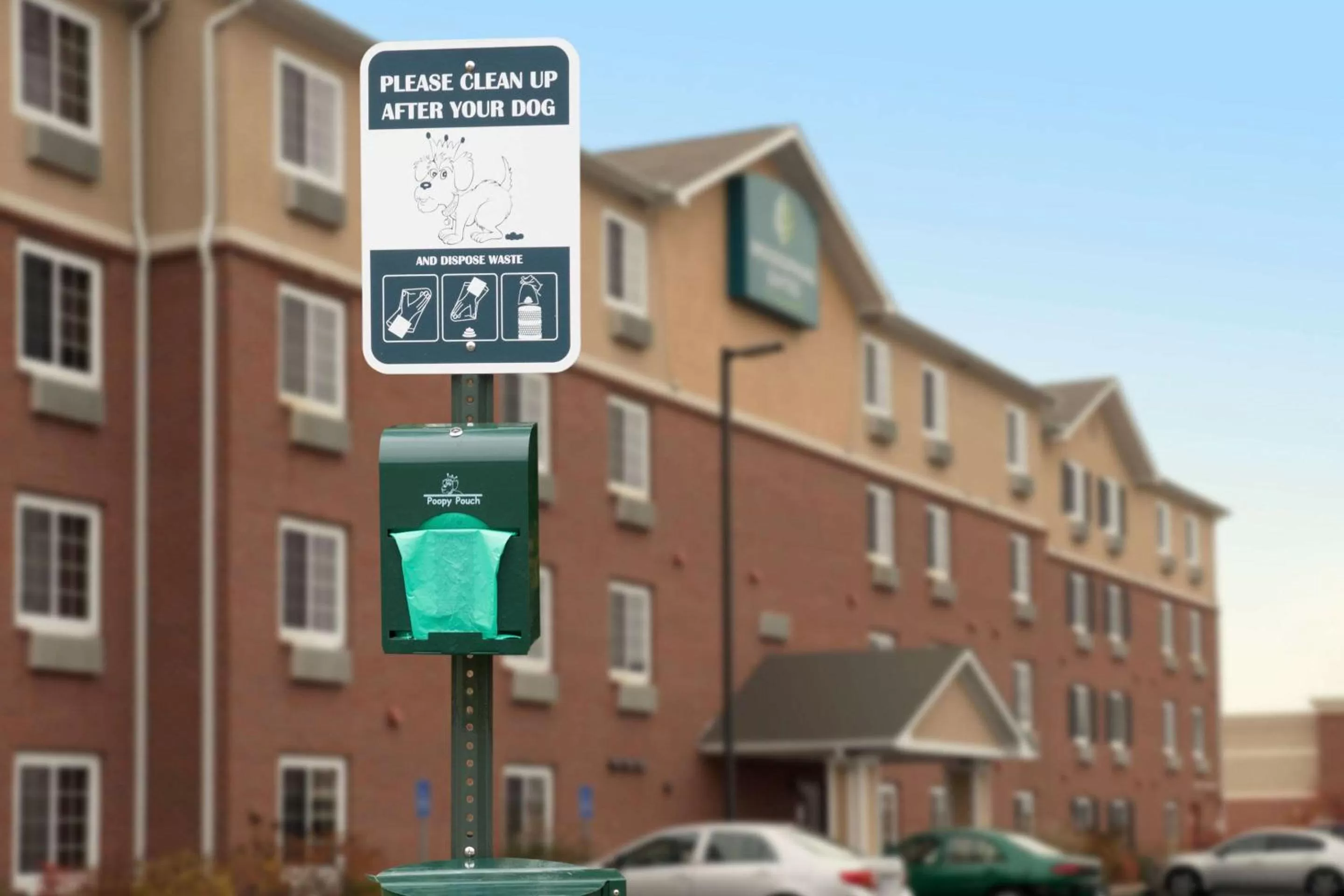 Property building in WoodSpring Suites St Louis Arnold