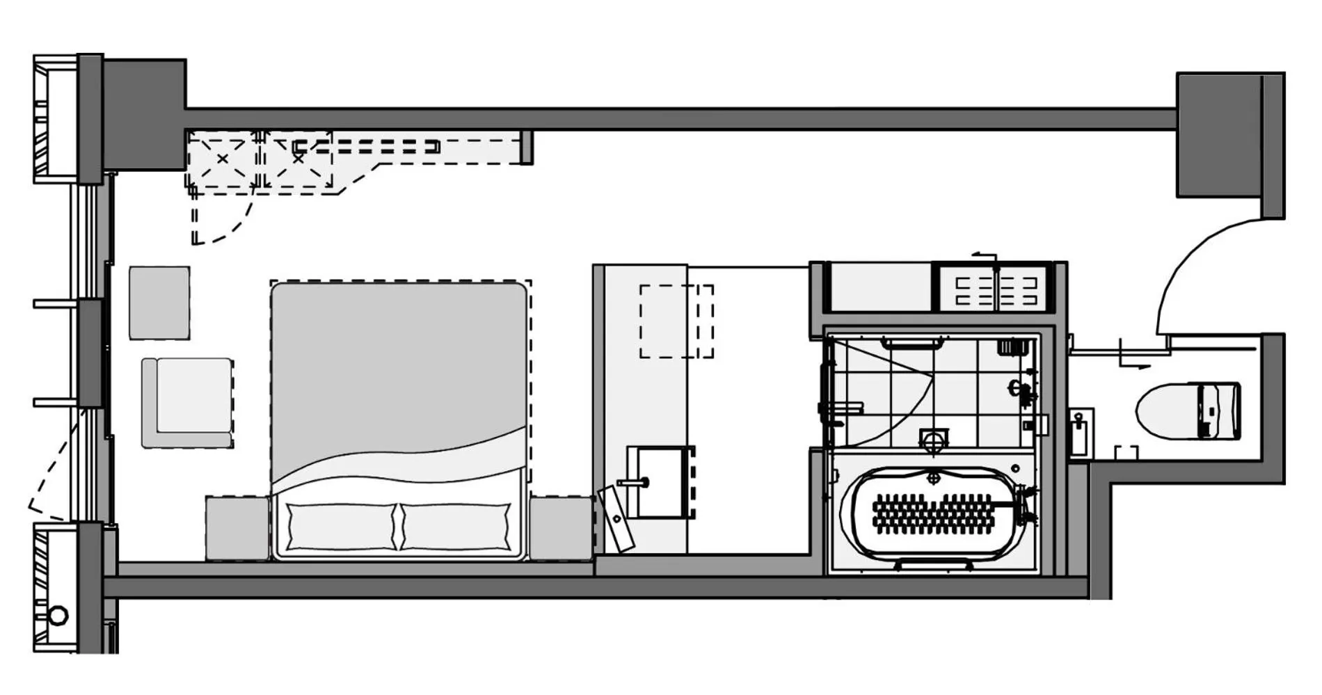 Floor plan in KAYA Kyoto Nijo Castle, BW Signature Collection by Best Western