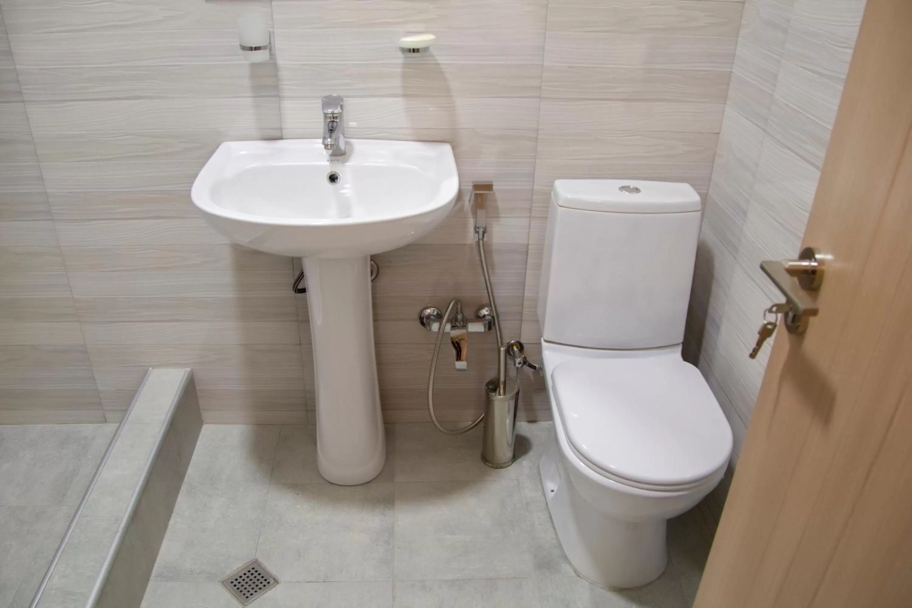 Shower, Bathroom in Family Hotel Triston