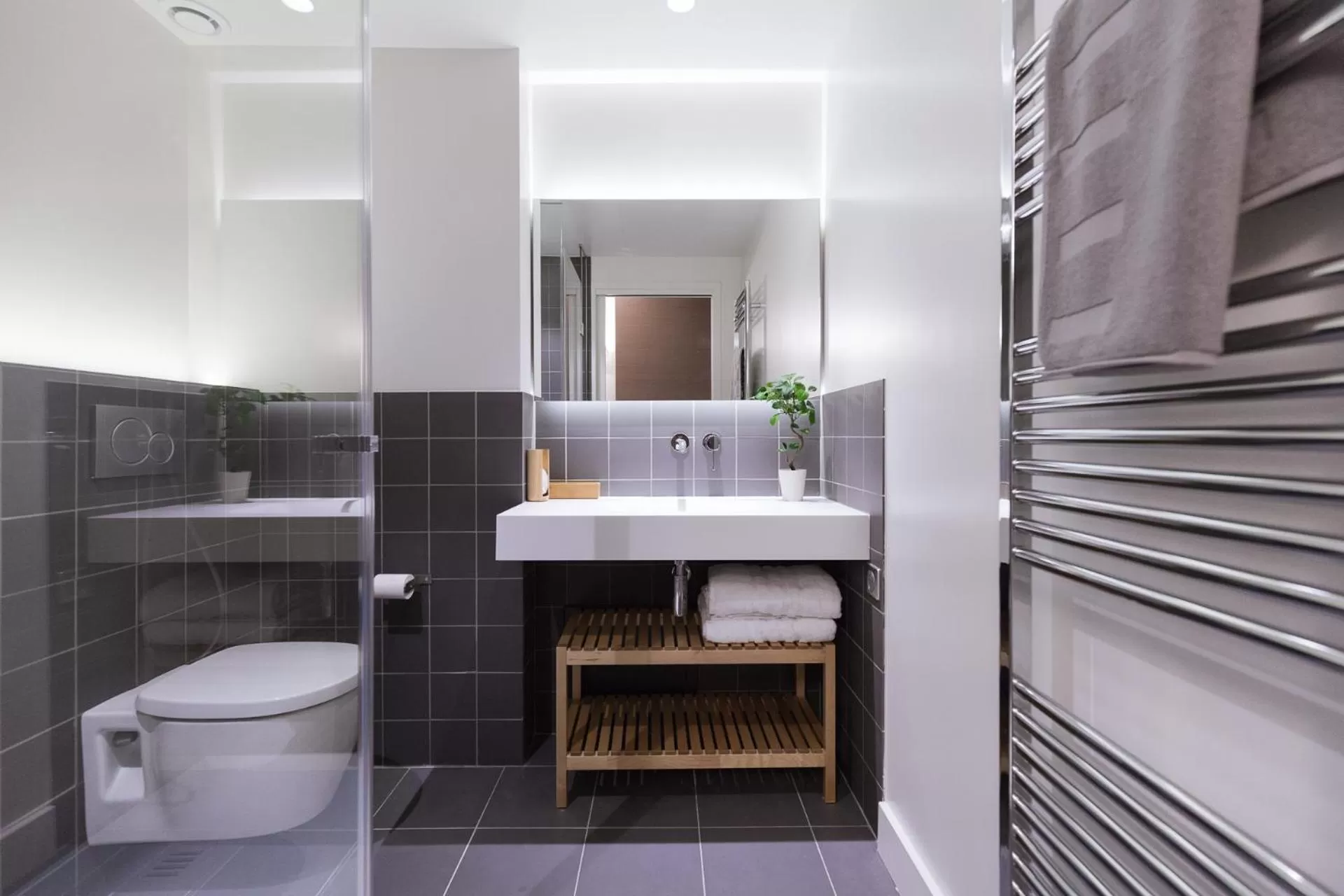 Shower in Appartement T4 Le Courbin