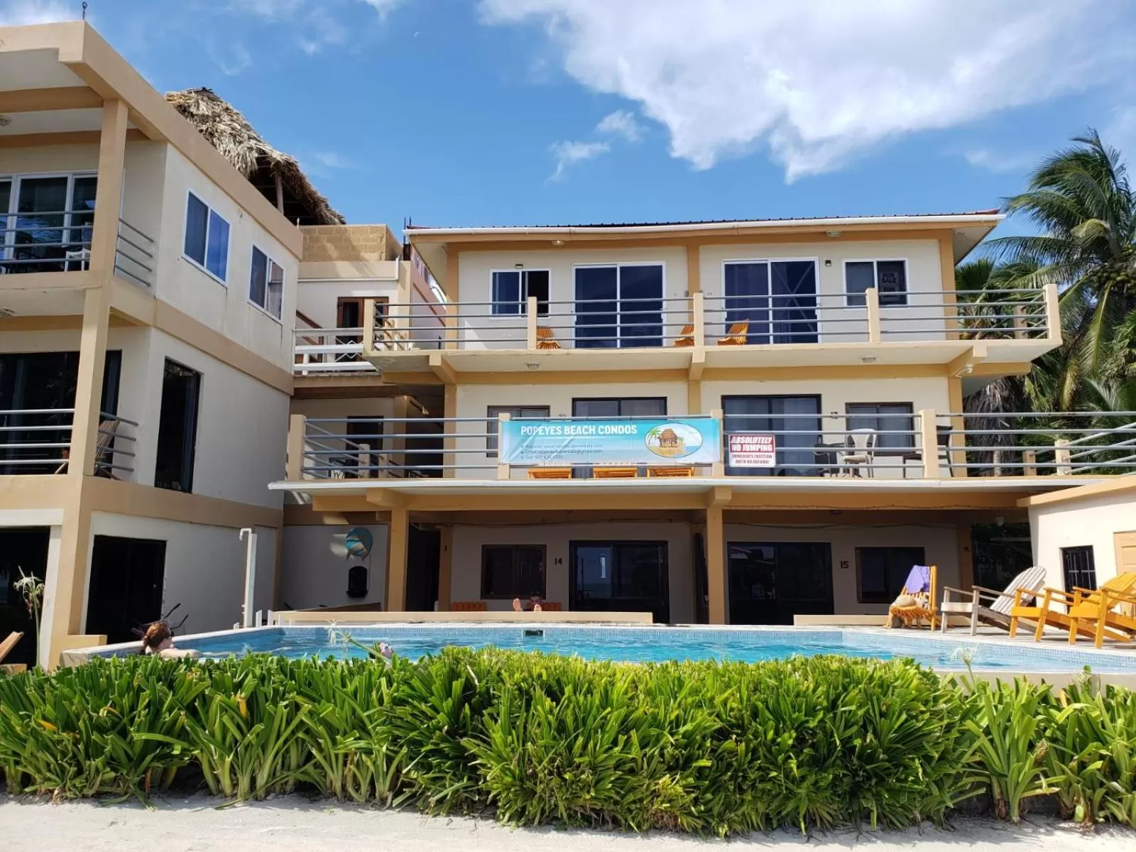 Property Building in Beach Side Condos Caye Caulker by CCVH
