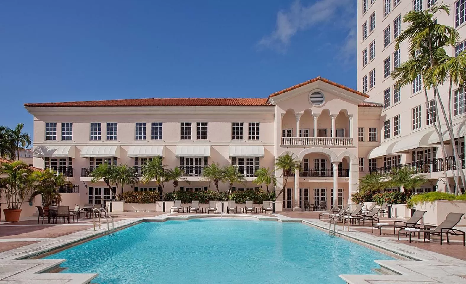 Pool view in Hyatt Regency Coral Gables in Miami
