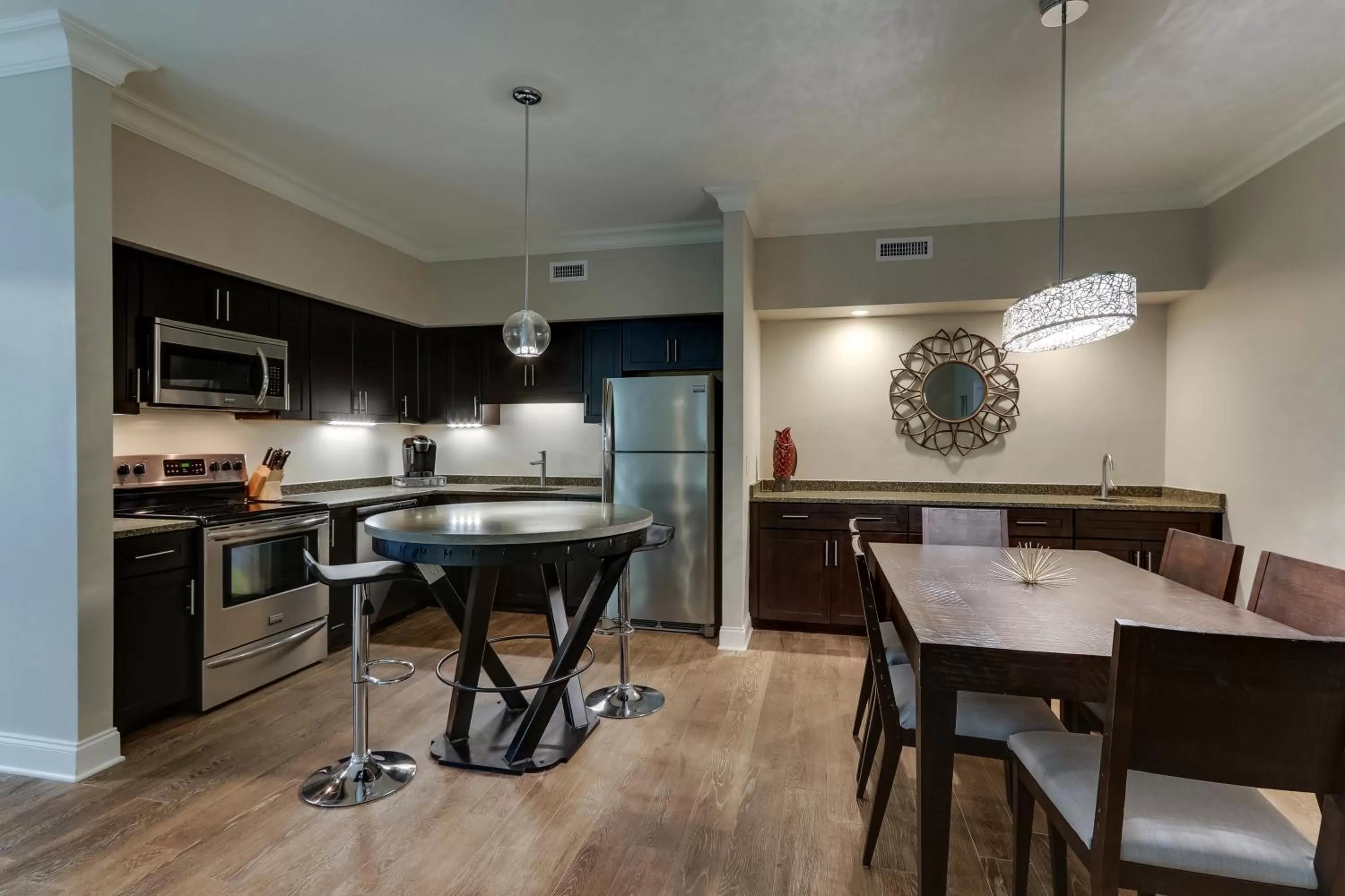 Dining area in The Mantissa Hotel