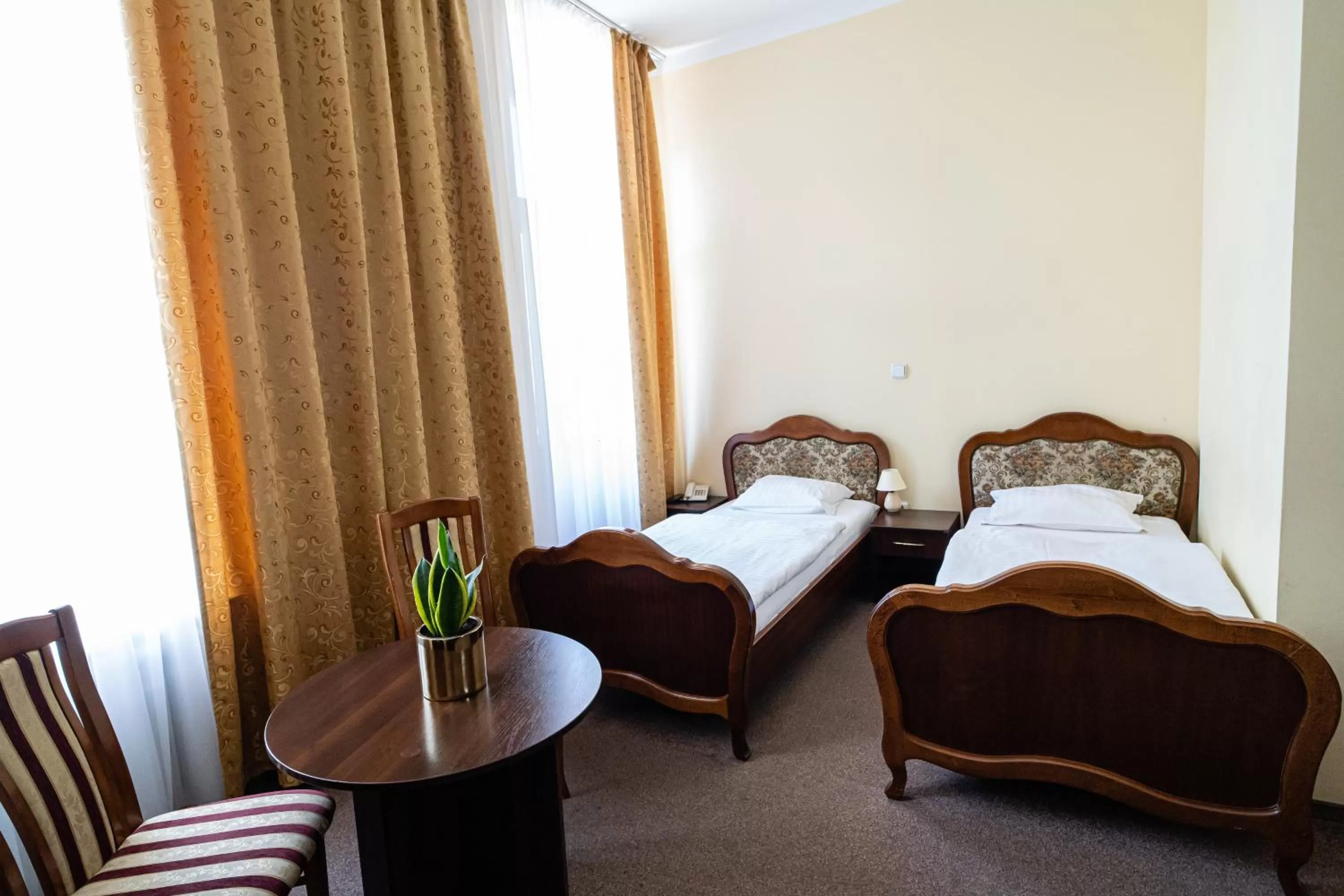 Bed in Hotel Polonia