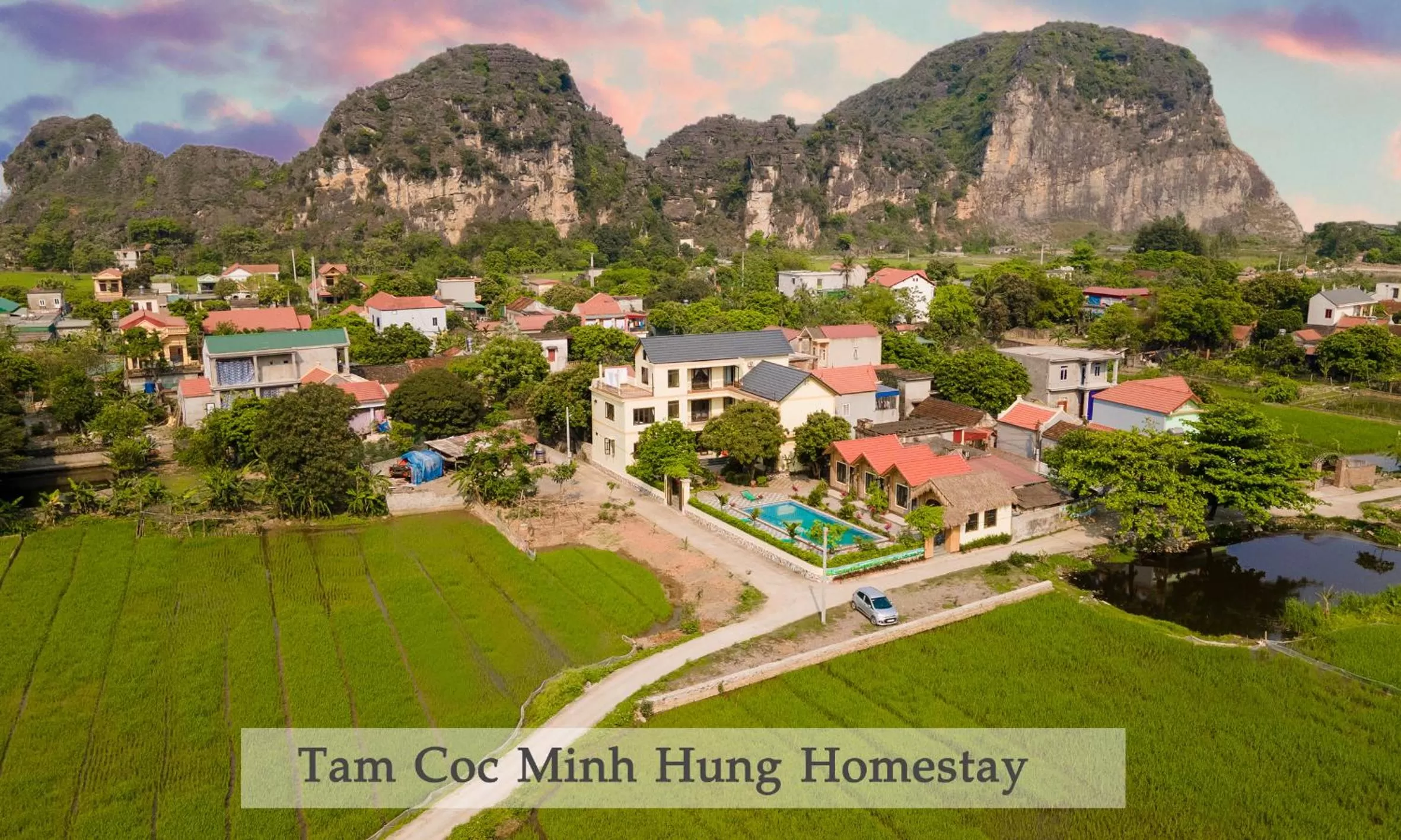 Bird's eye view in Tam Coc Minh Hung Homestay