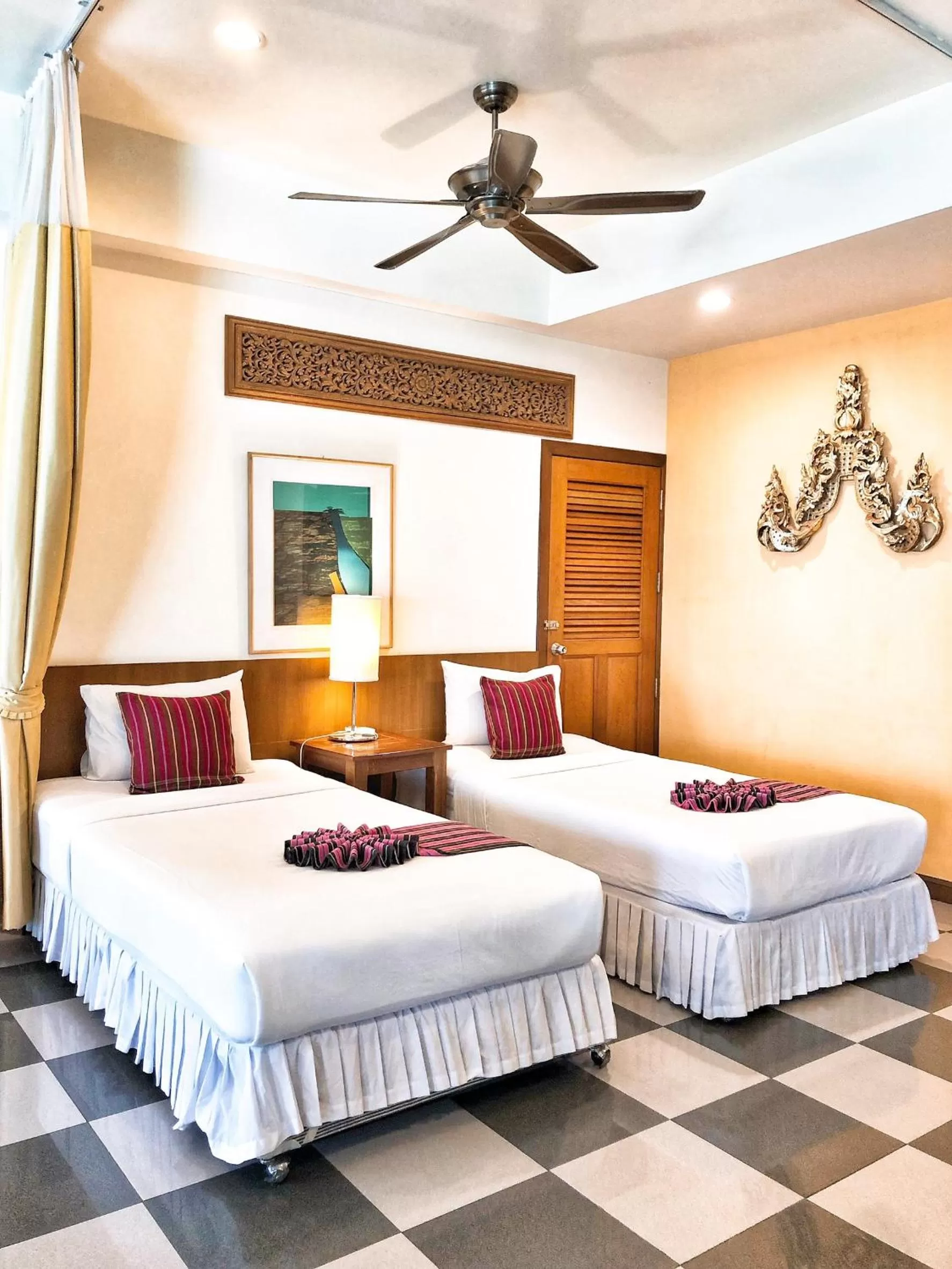 Bed in Birds and Bees Resort