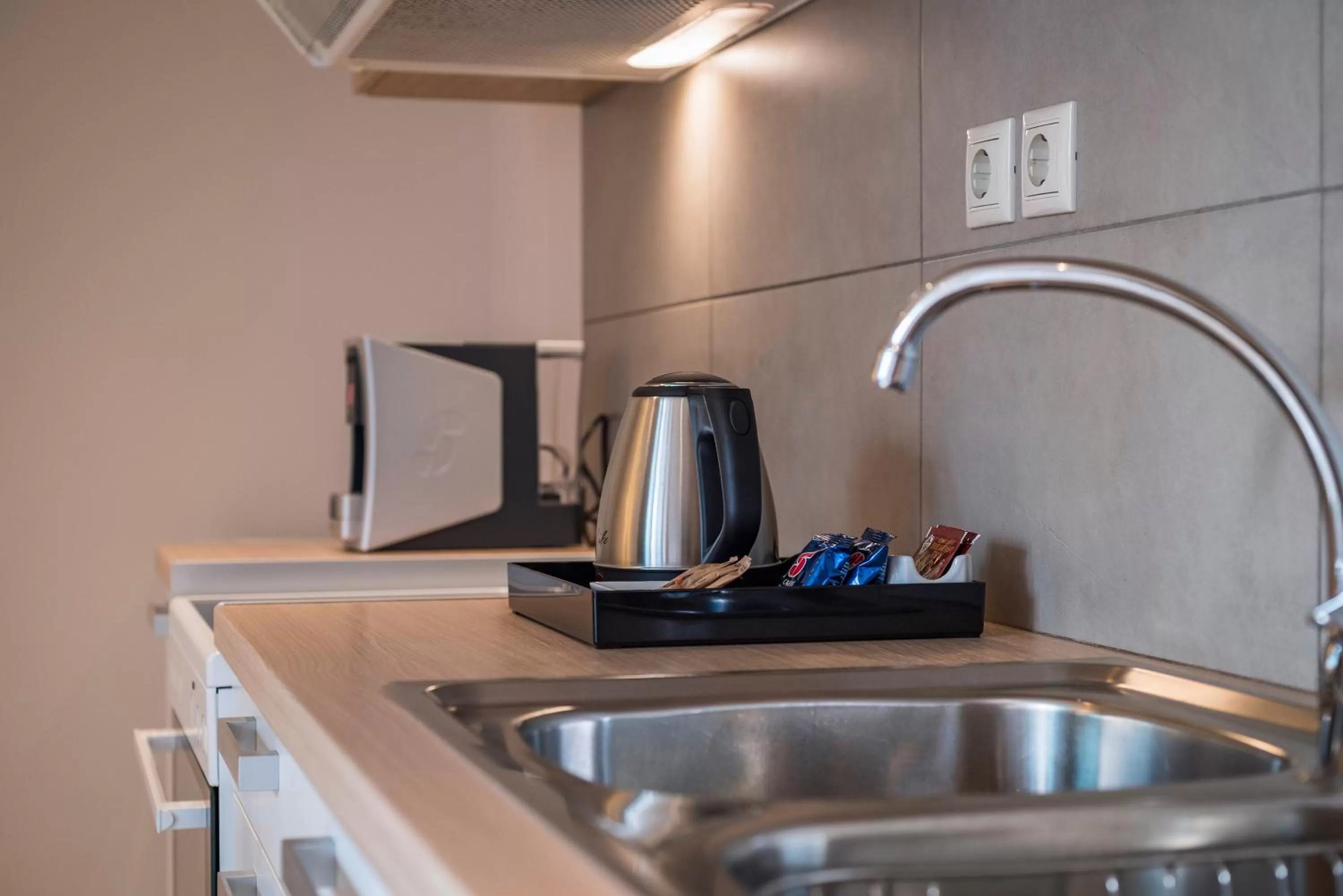 Kitchen or kitchenette in Trianon Luxury Apartments & Suites