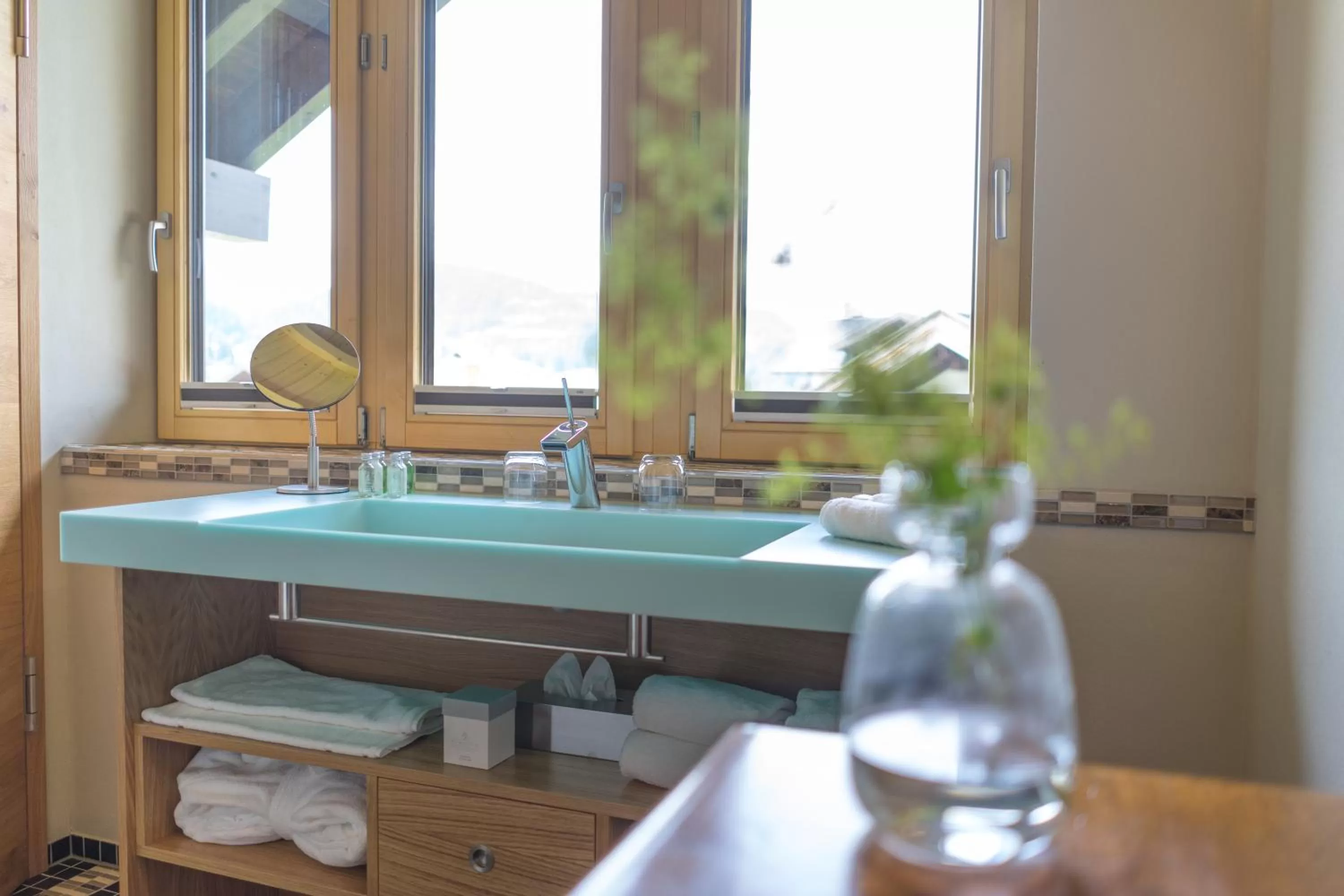 Bathroom in Das Freiberg Romantikhotel