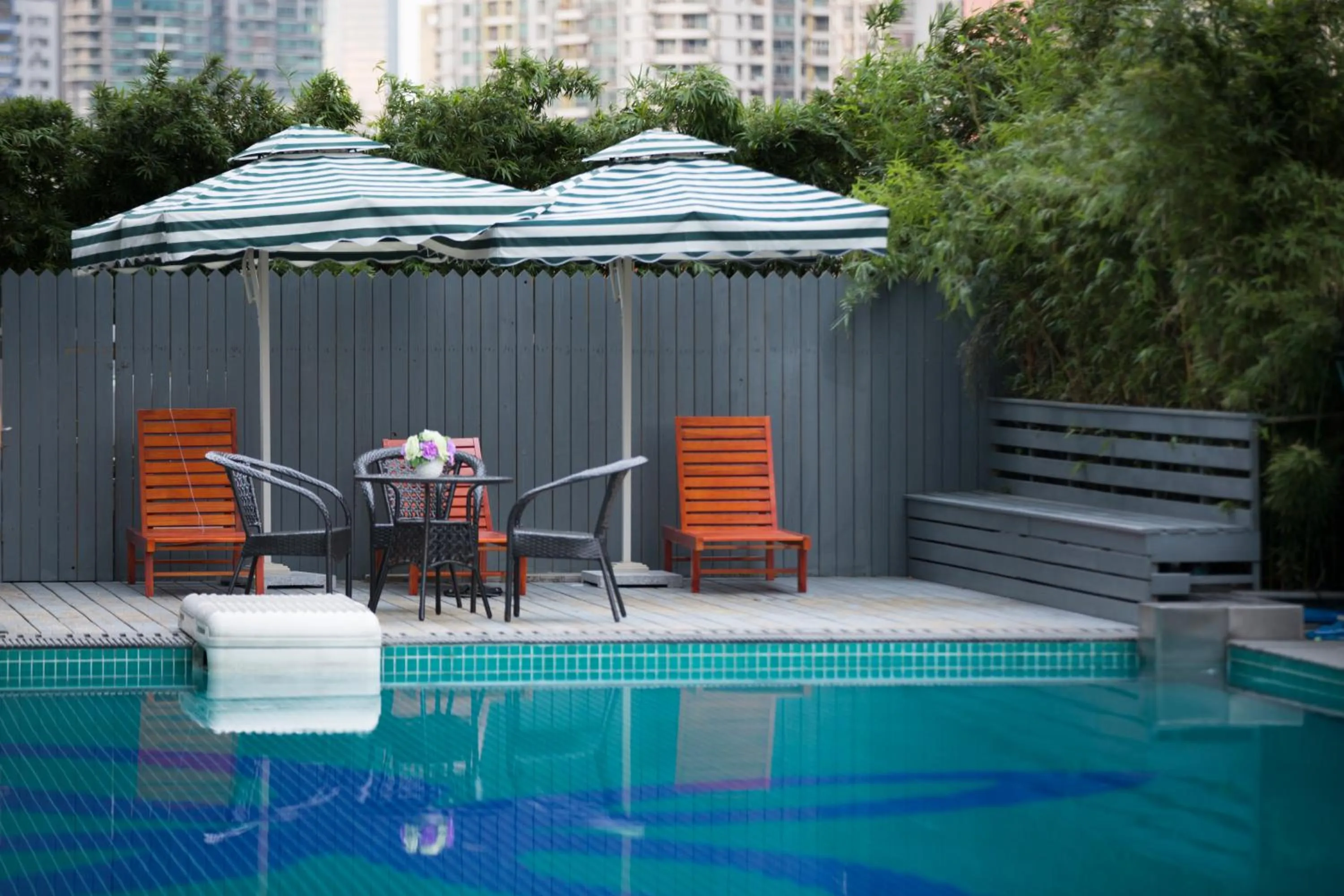 Pool view in Honder International Hotel