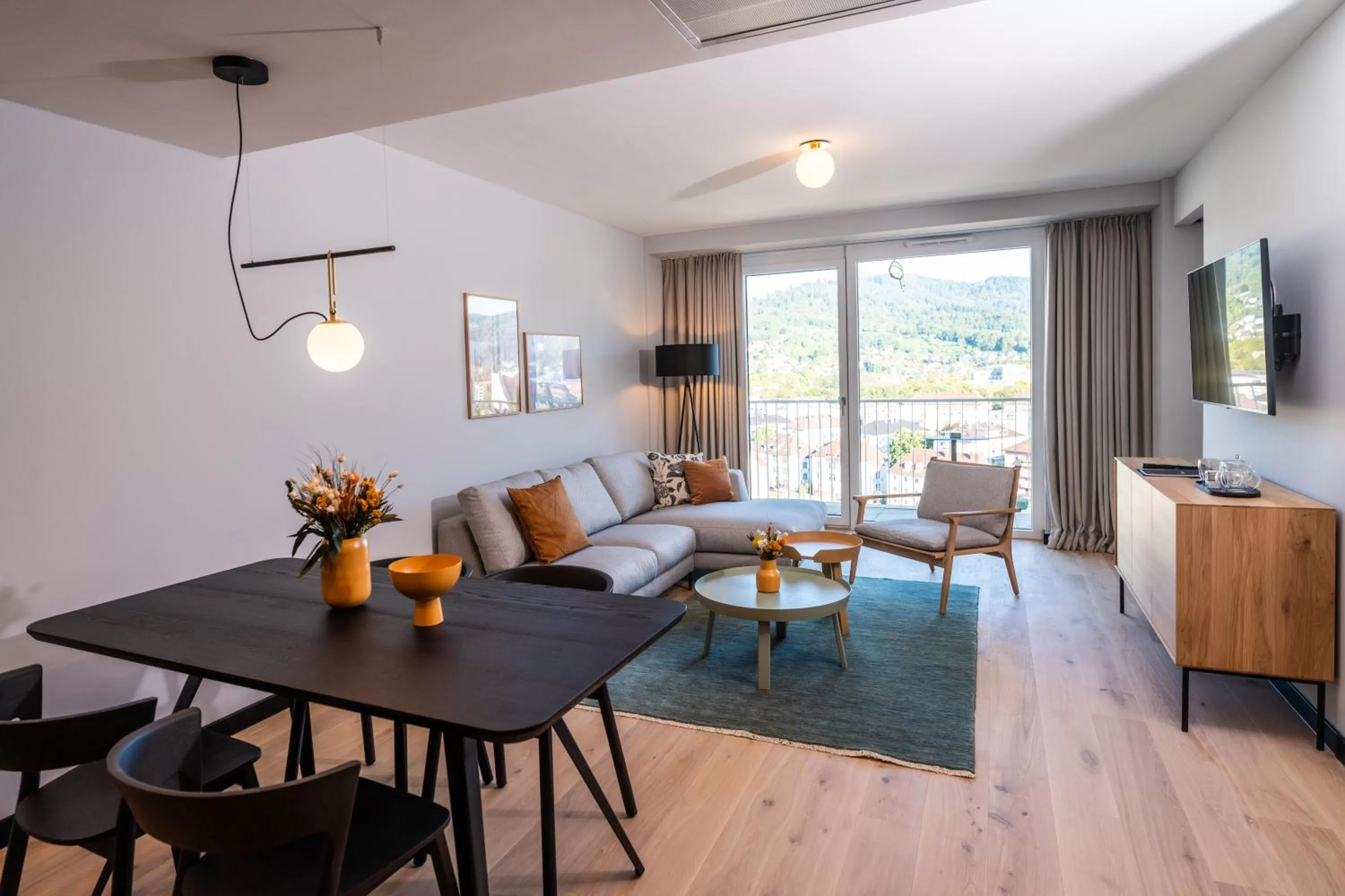 Living room, Seating Area in Black F Tower - Serviced Apartments