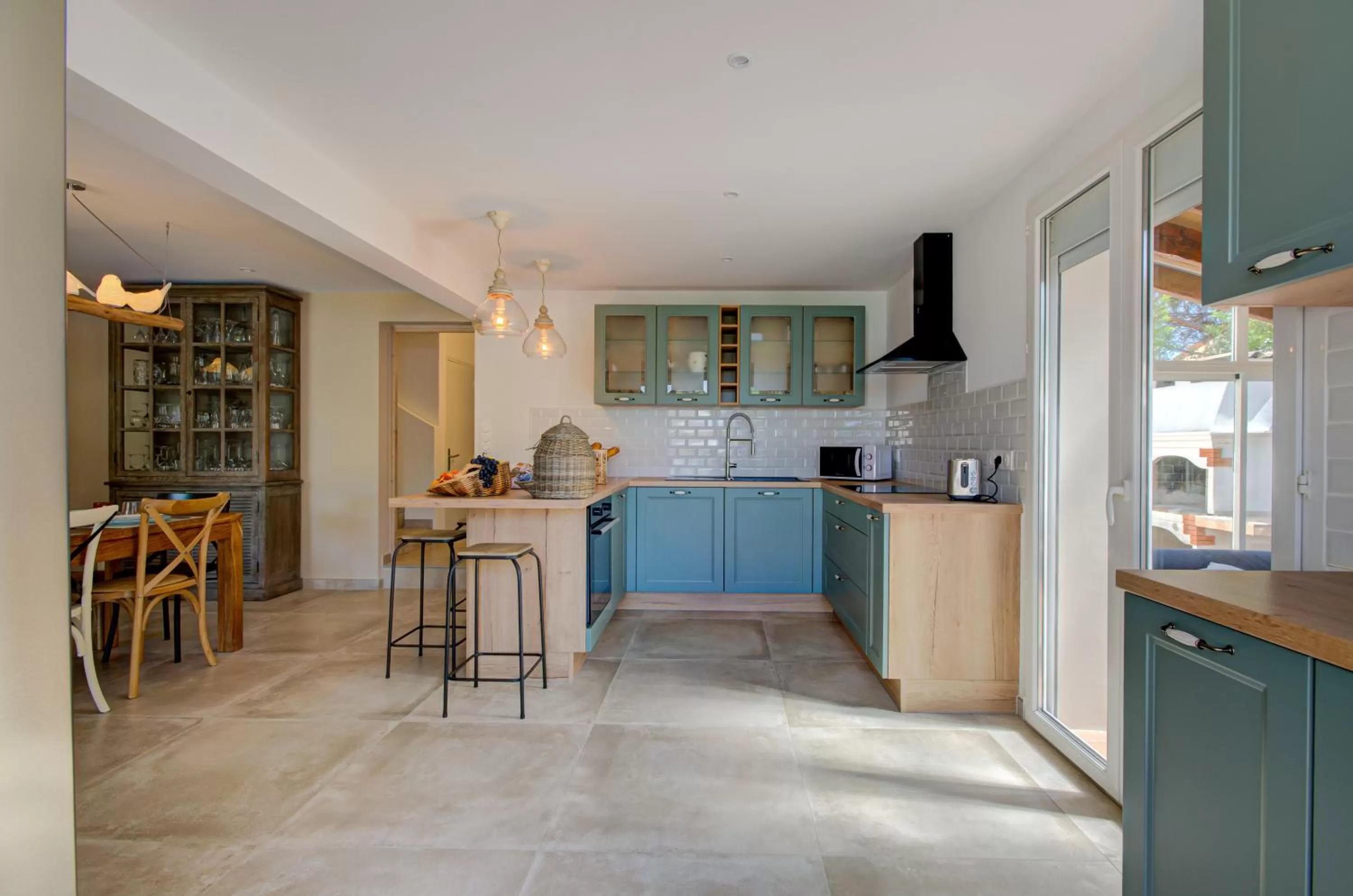 Kitchen or kitchenette in Domaine Le Courti - Adult only