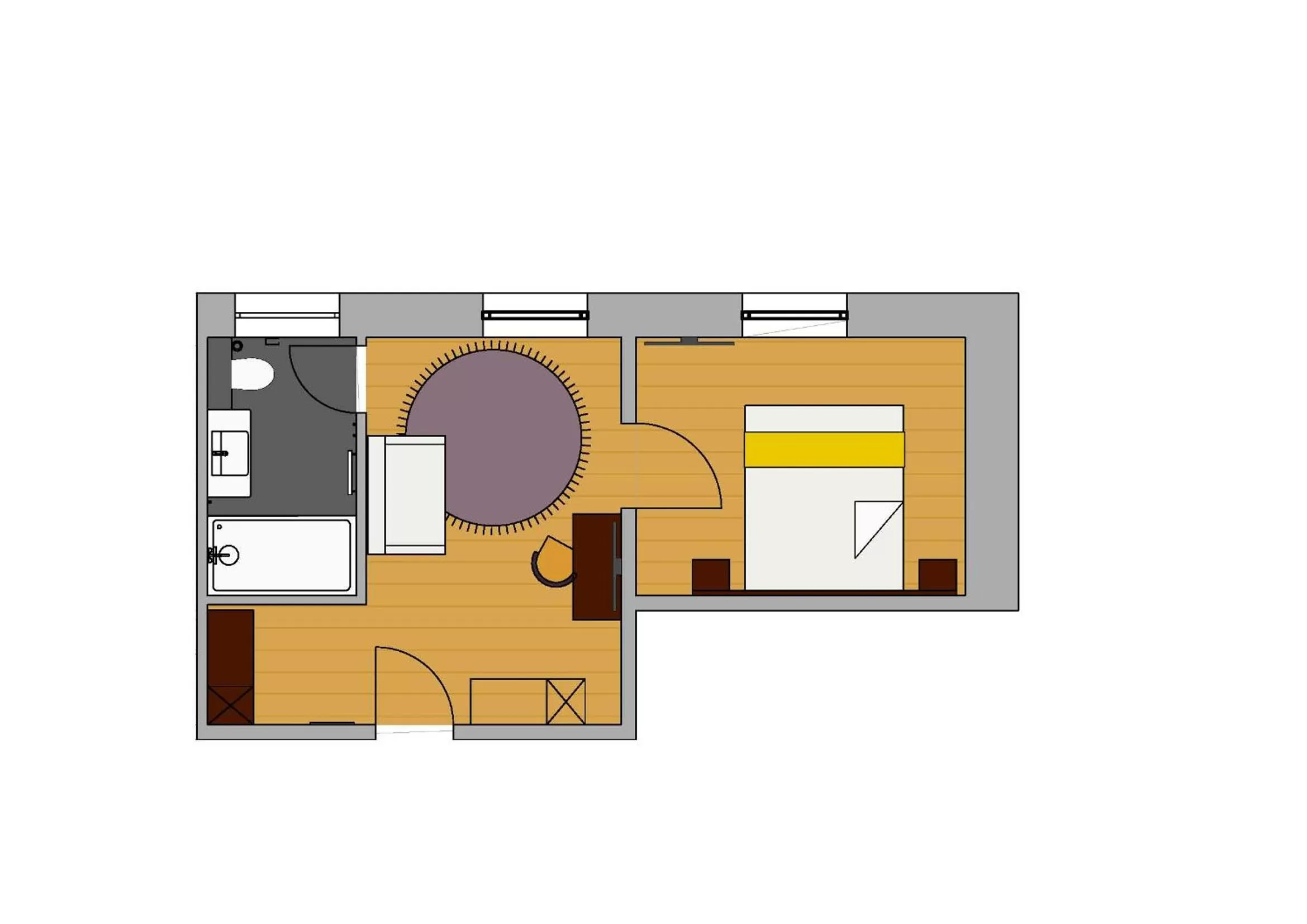Photo of the whole room, Floor Plan in Bahnhof-Erzingen, hotel, coffee & more