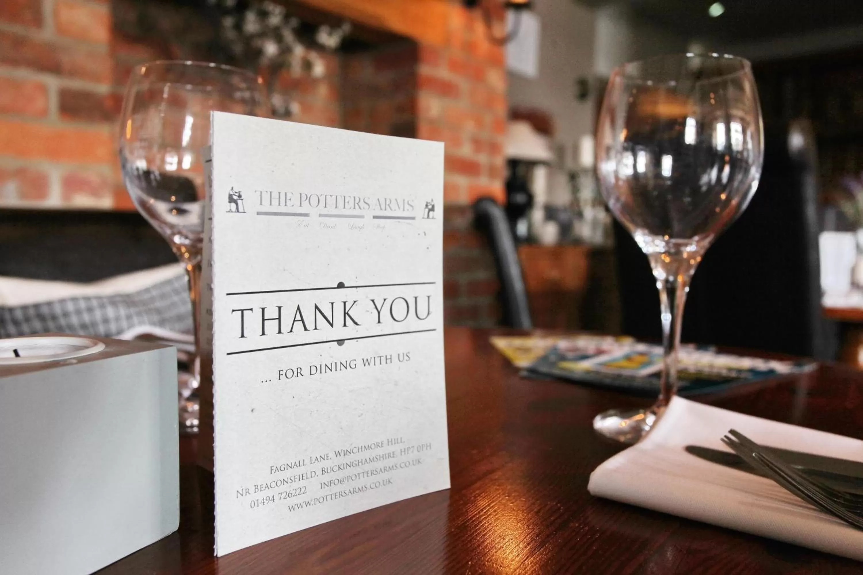 Restaurant/places to eat in The Potters Arms