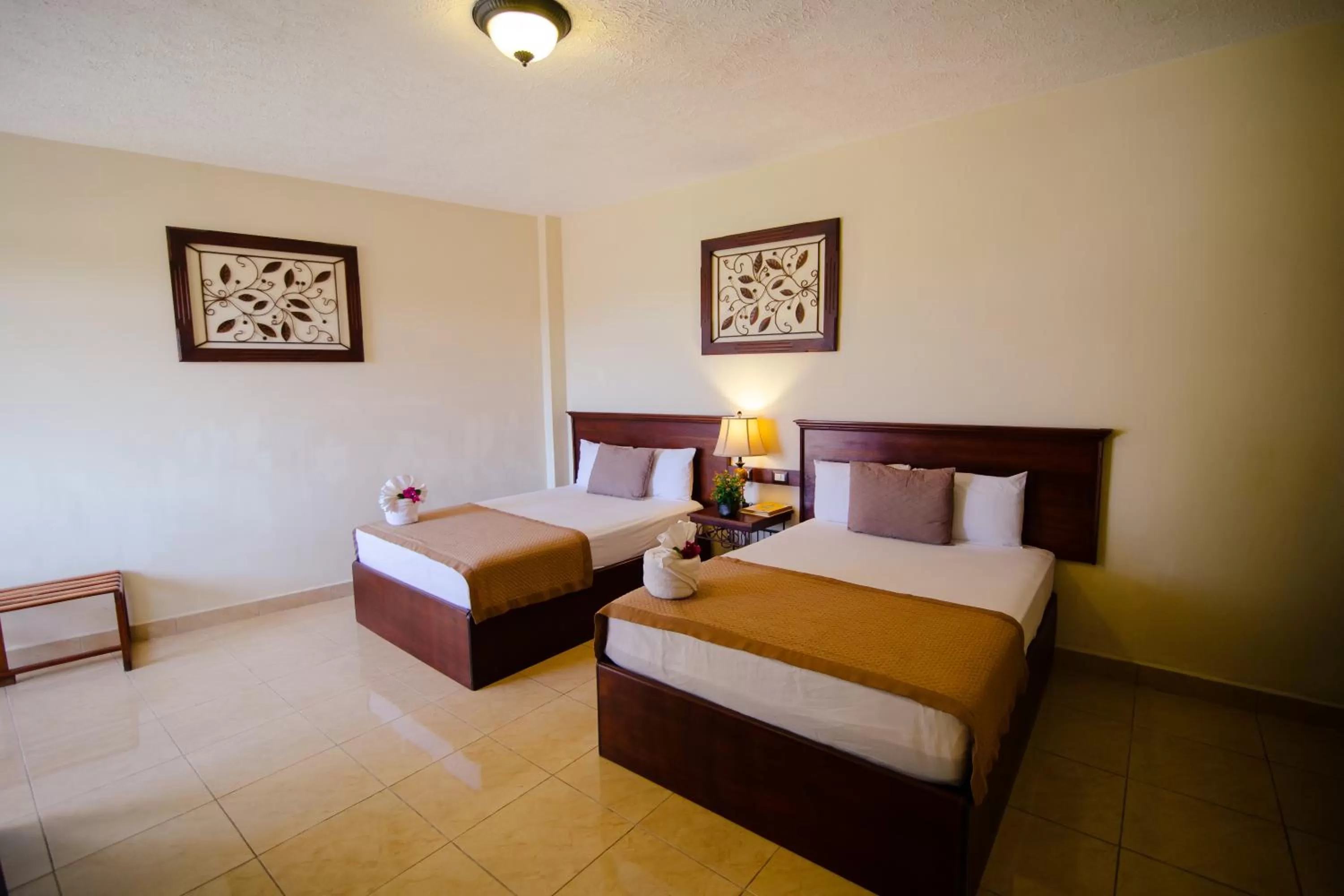 Bed in Hotel Quinta Maya