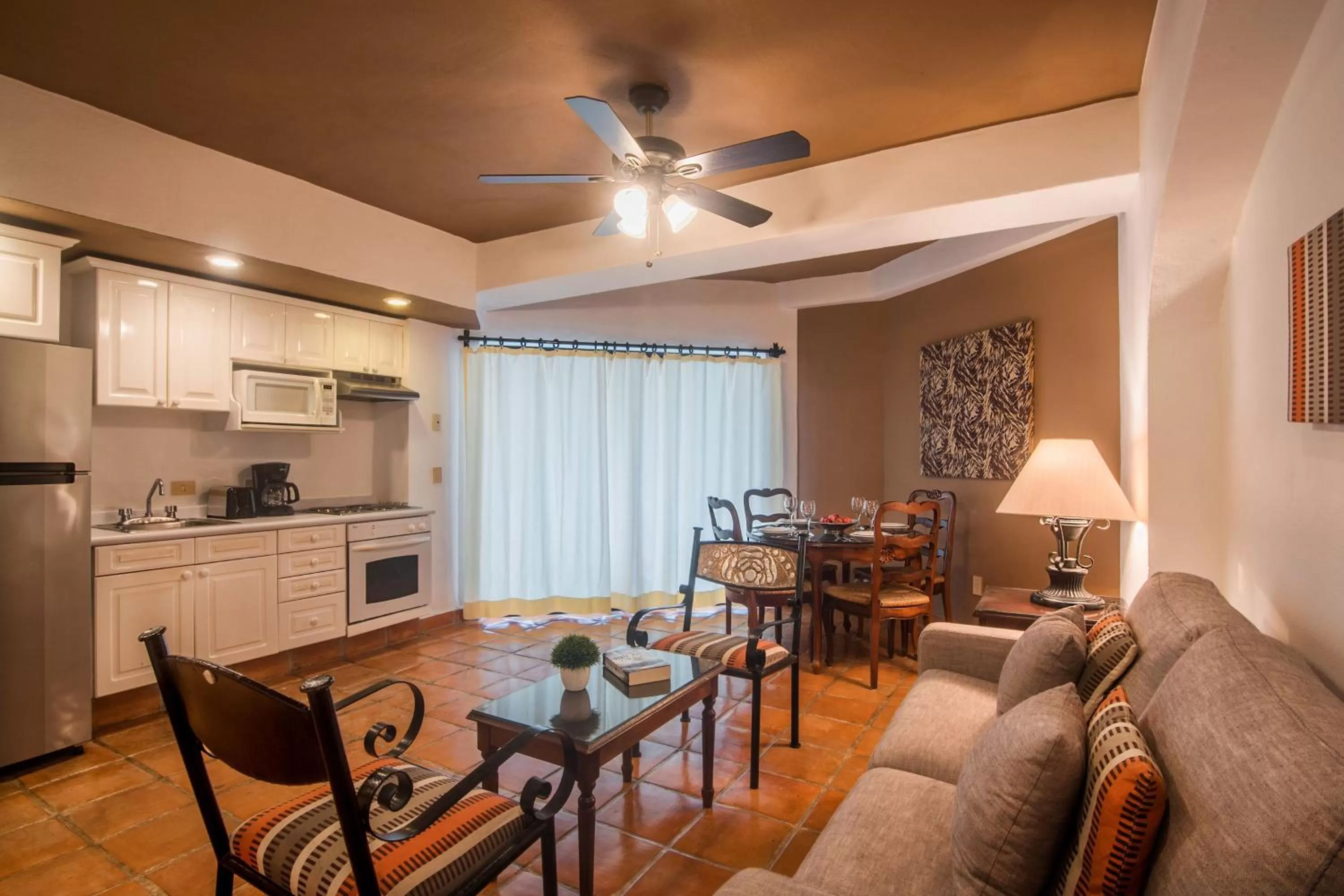 Living room in One Beach Street Puerto Vallarta