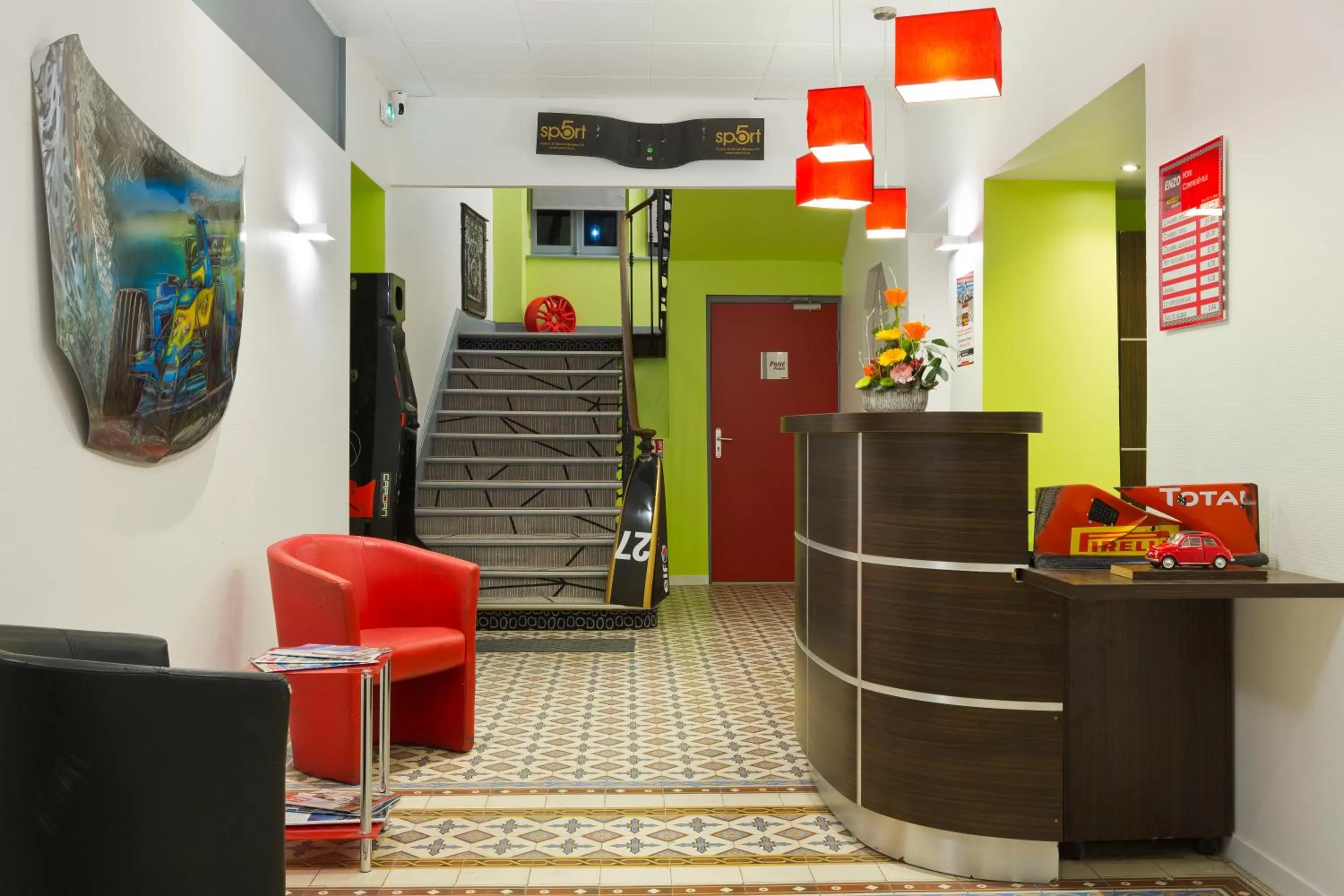 Lobby or reception in Enzo Hotels Contrexeville