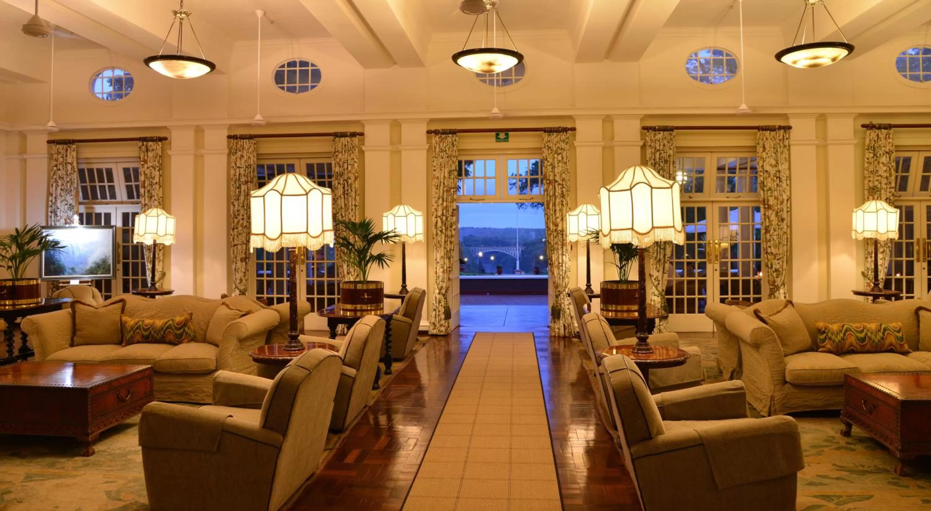 Living room in The Victoria Falls Hotel