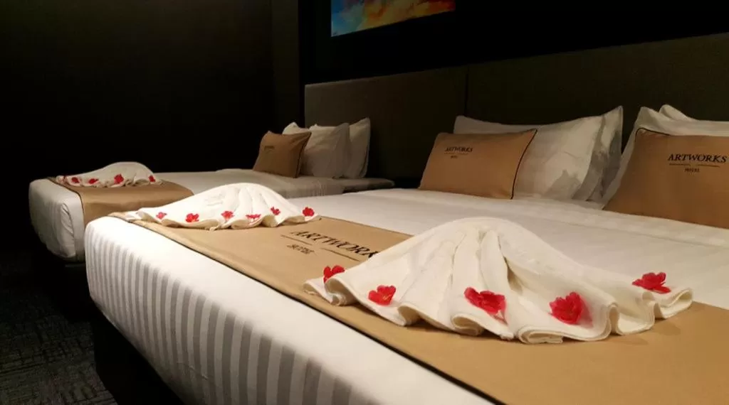 Bed in Artworks Hotel Ipoh