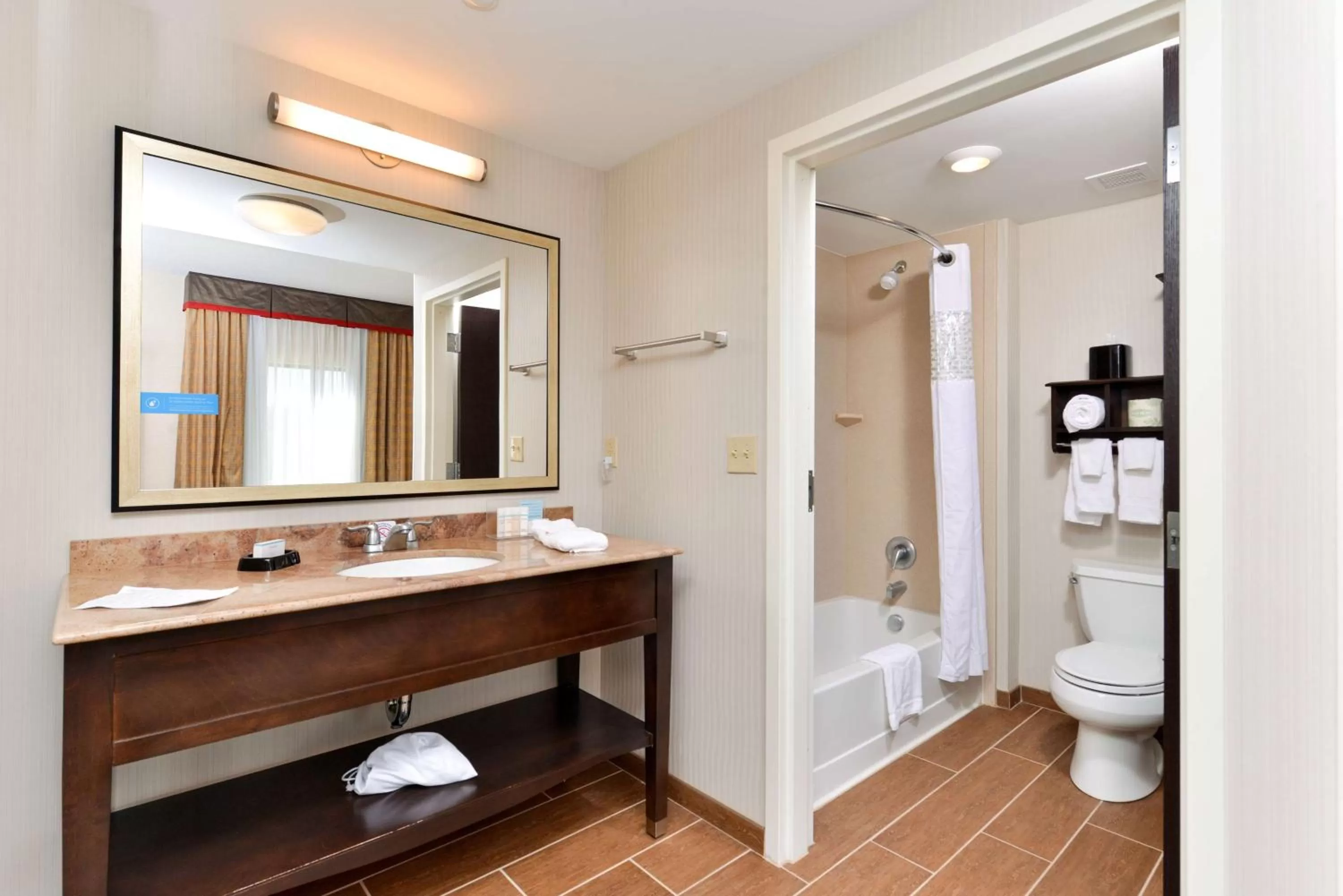 Bathroom in Hampton Inn & Suites California University-Pittsburgh