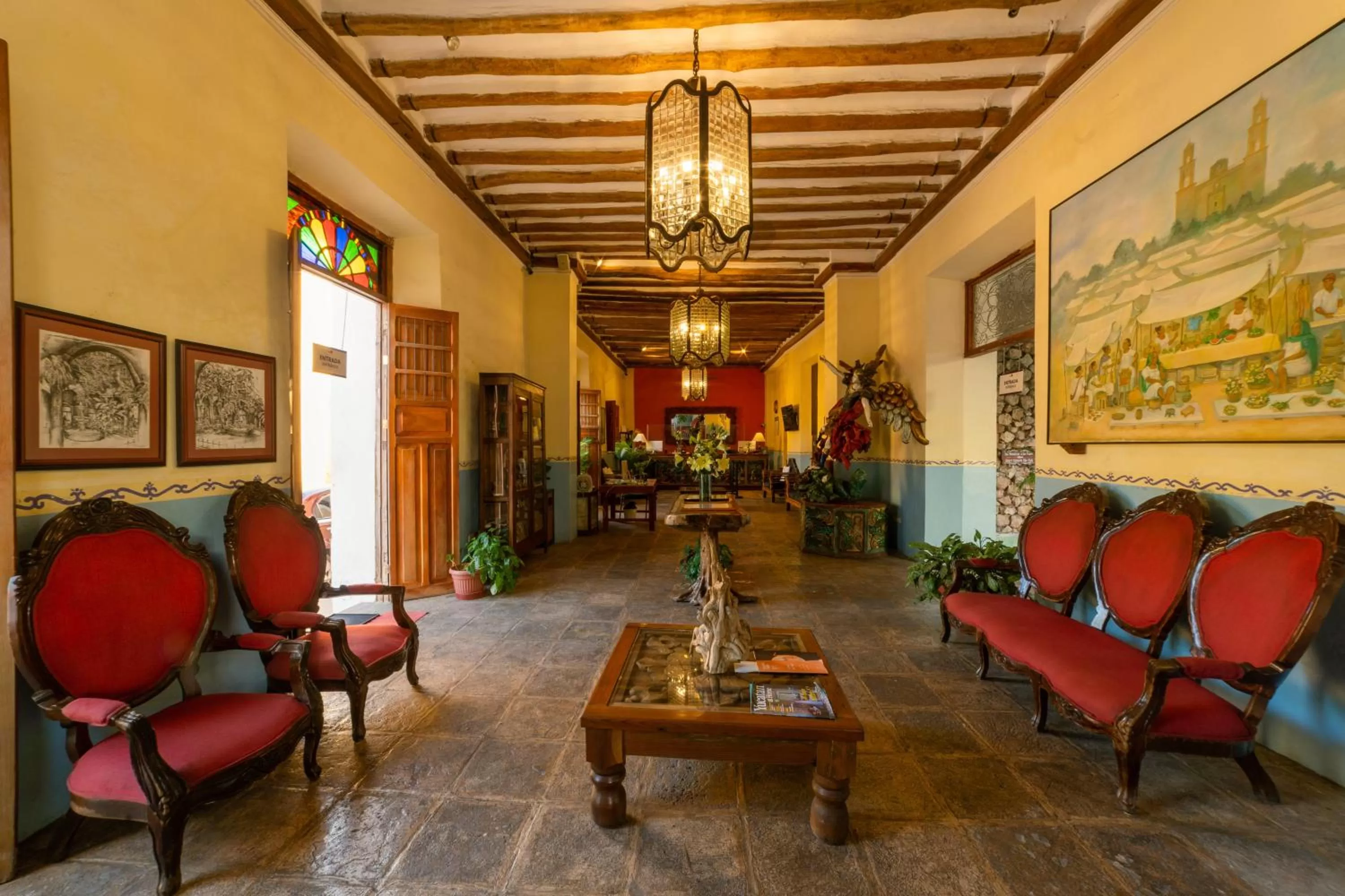 Lobby or reception in Hotel Meson del Marques