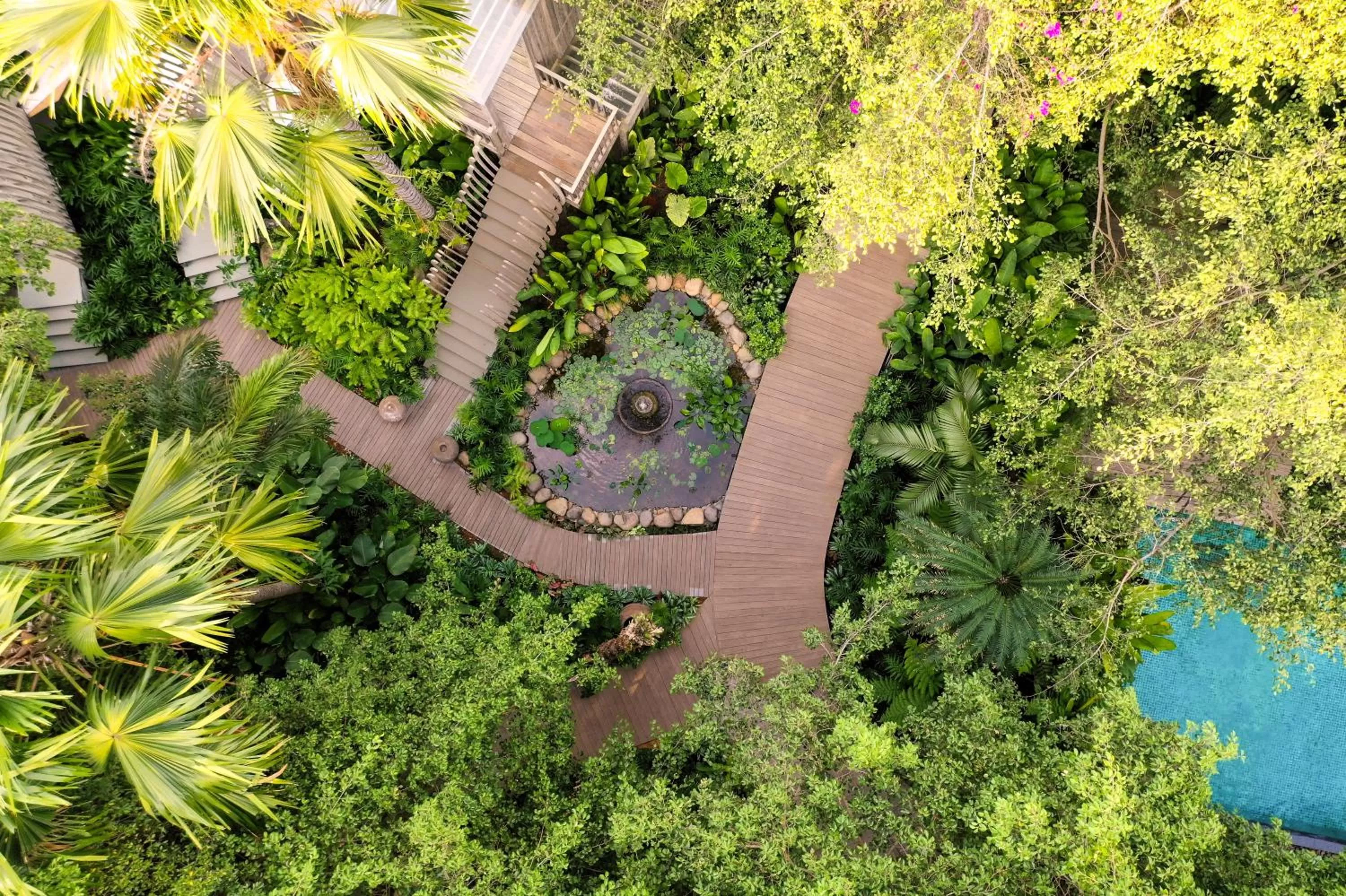Bird's eye view in An Lam Retreats Saigon River