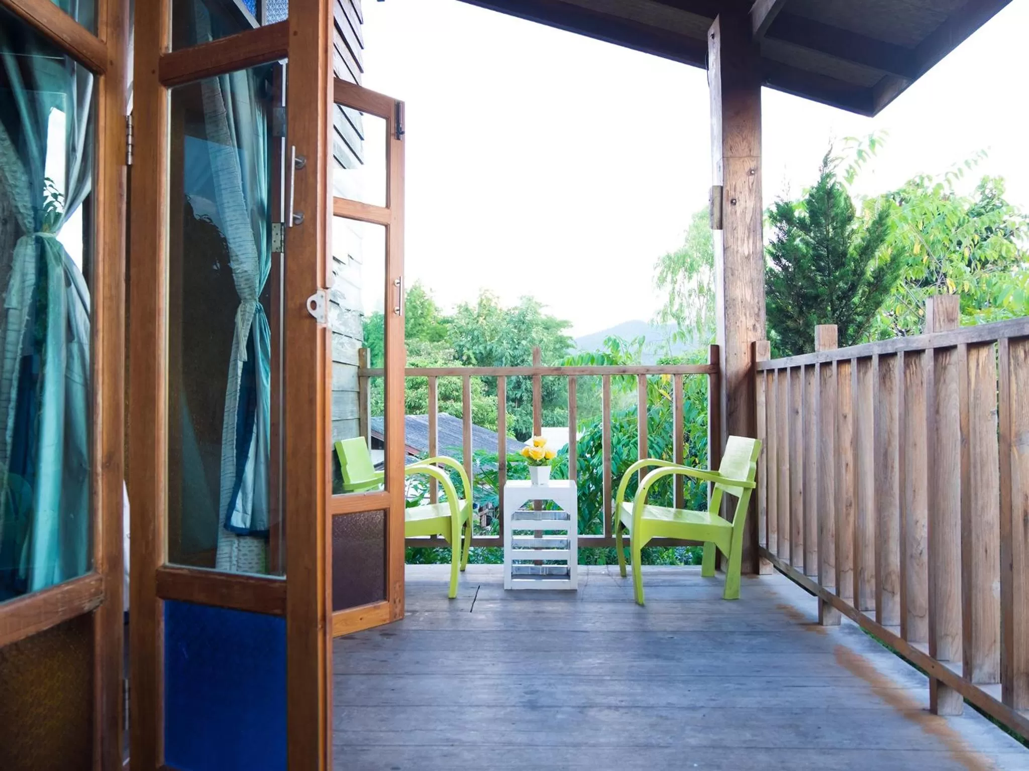 Balcony/Terrace in Baan Chokdee Pai Resort