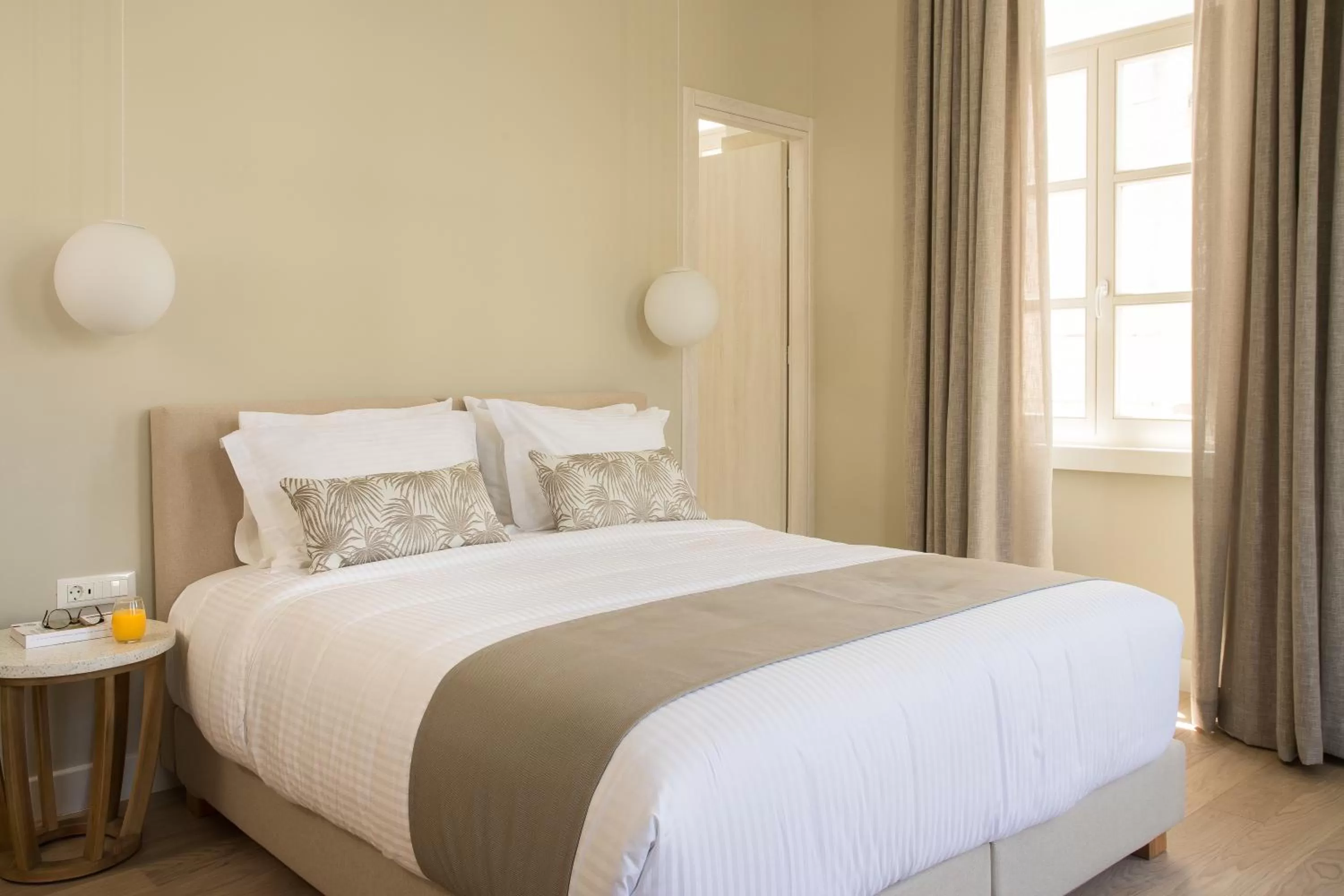 Bed in SYROS SOUL LUXURY SUITES