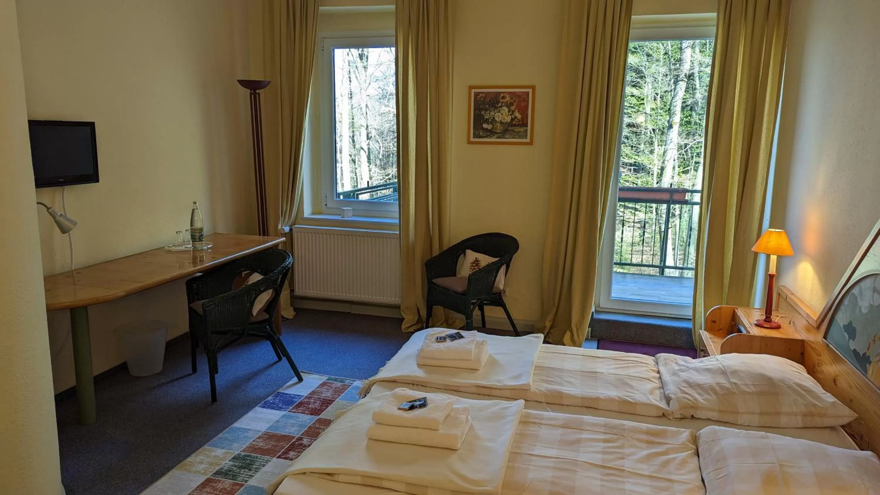 Photo of the whole room, Bed in Naturhotel Forsthaus