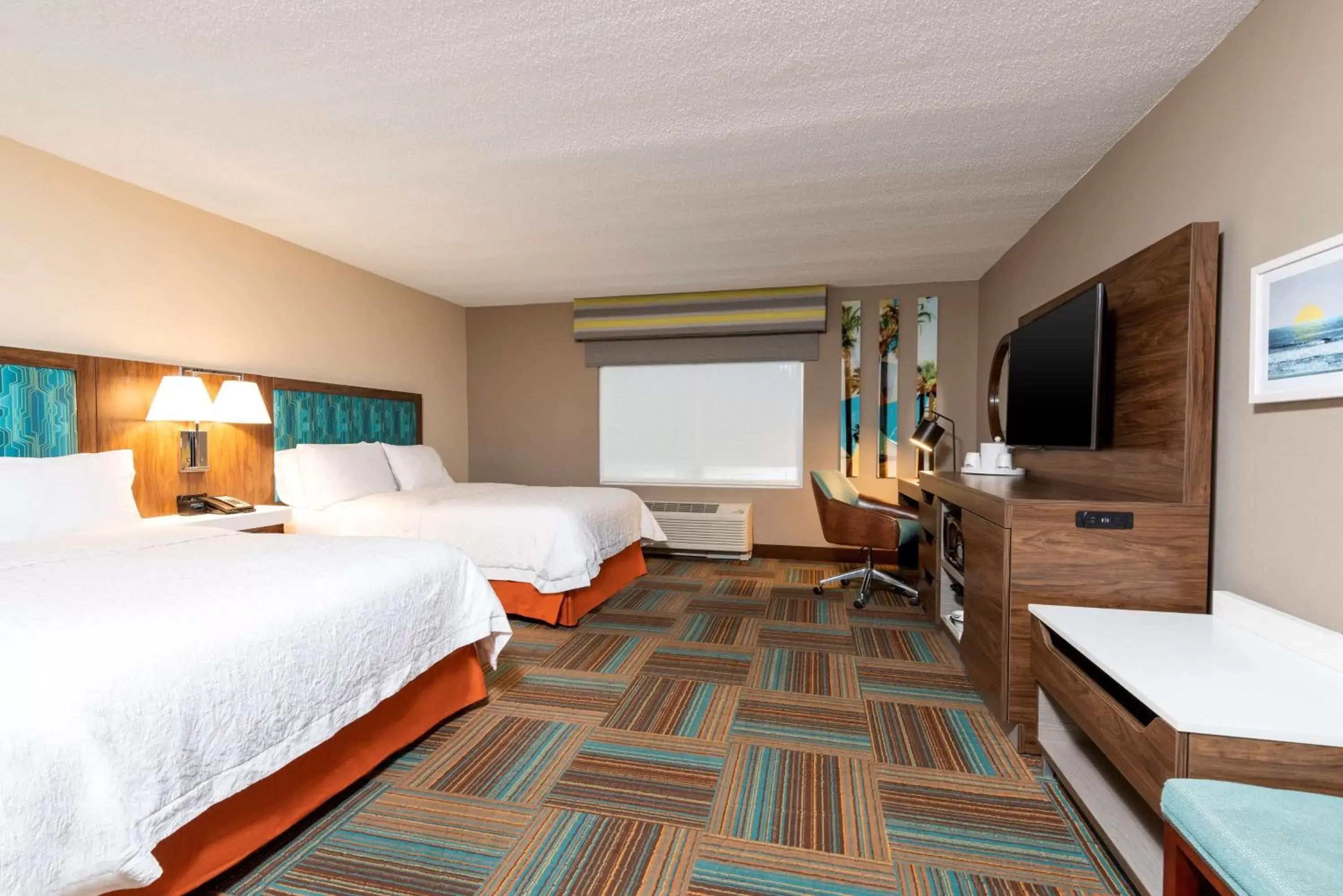 Queen Room with Two Queen Beds - Hearing Accessible in Hampton Inn & Suites Fort Myers-Colonial Boulevard Queen Room with Two Queen Beds - Hearing Accessible in Hampton Inn & Suites Fort Myers-Colonial Boulevard