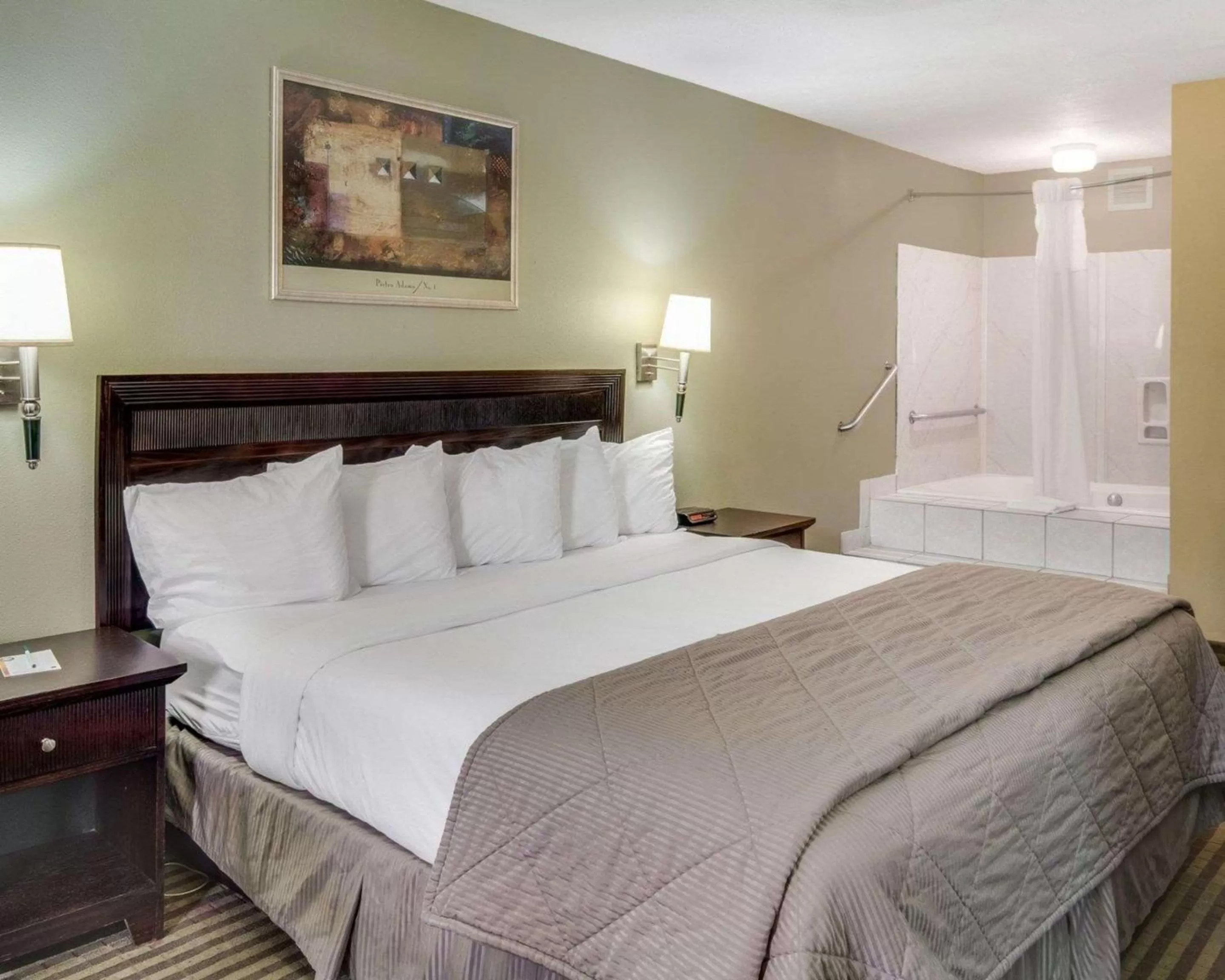 Photo of the whole room, Bed in Quality Inn Mt Pleasant