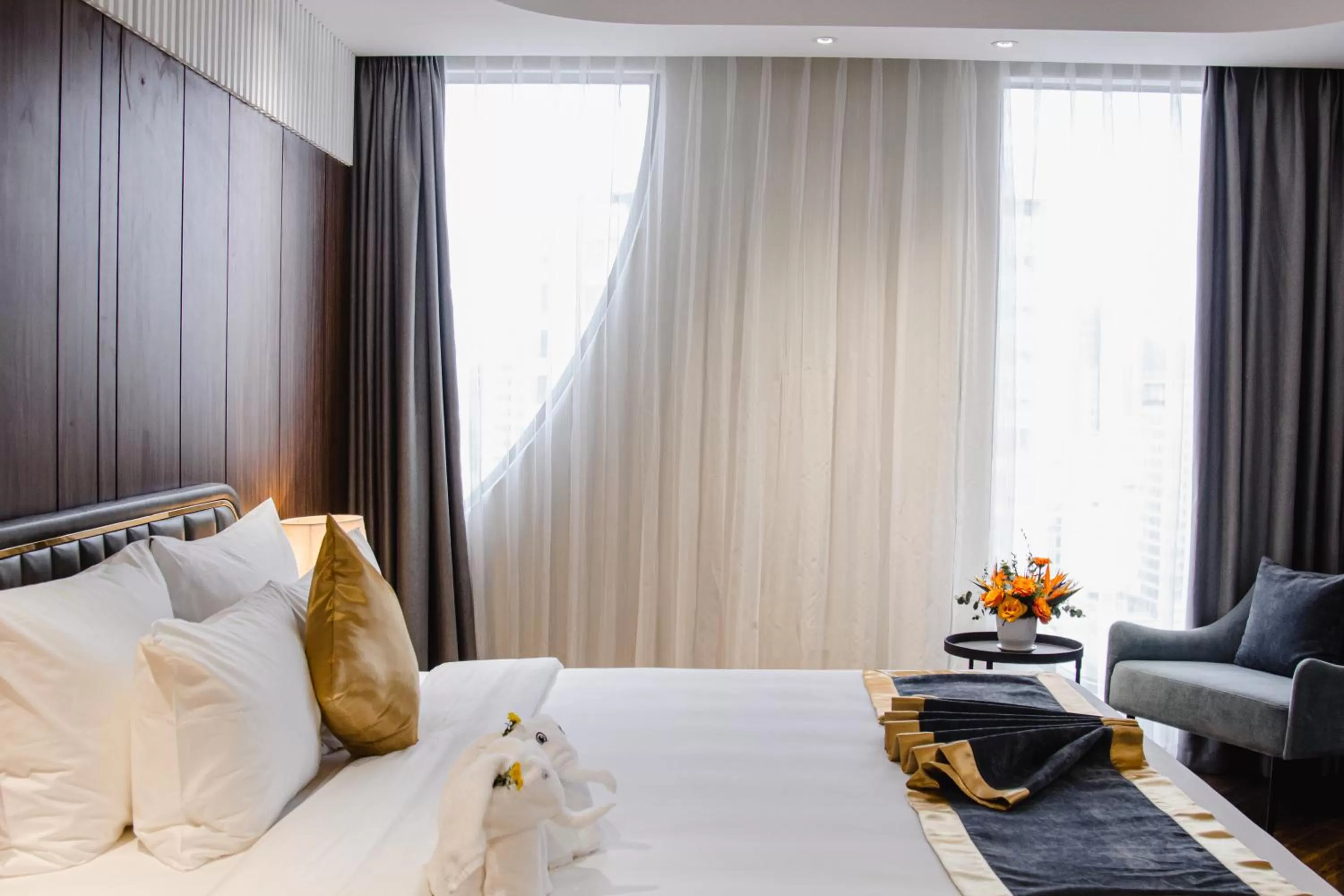 Bed in Grand Tourane Nha Trang Hotel