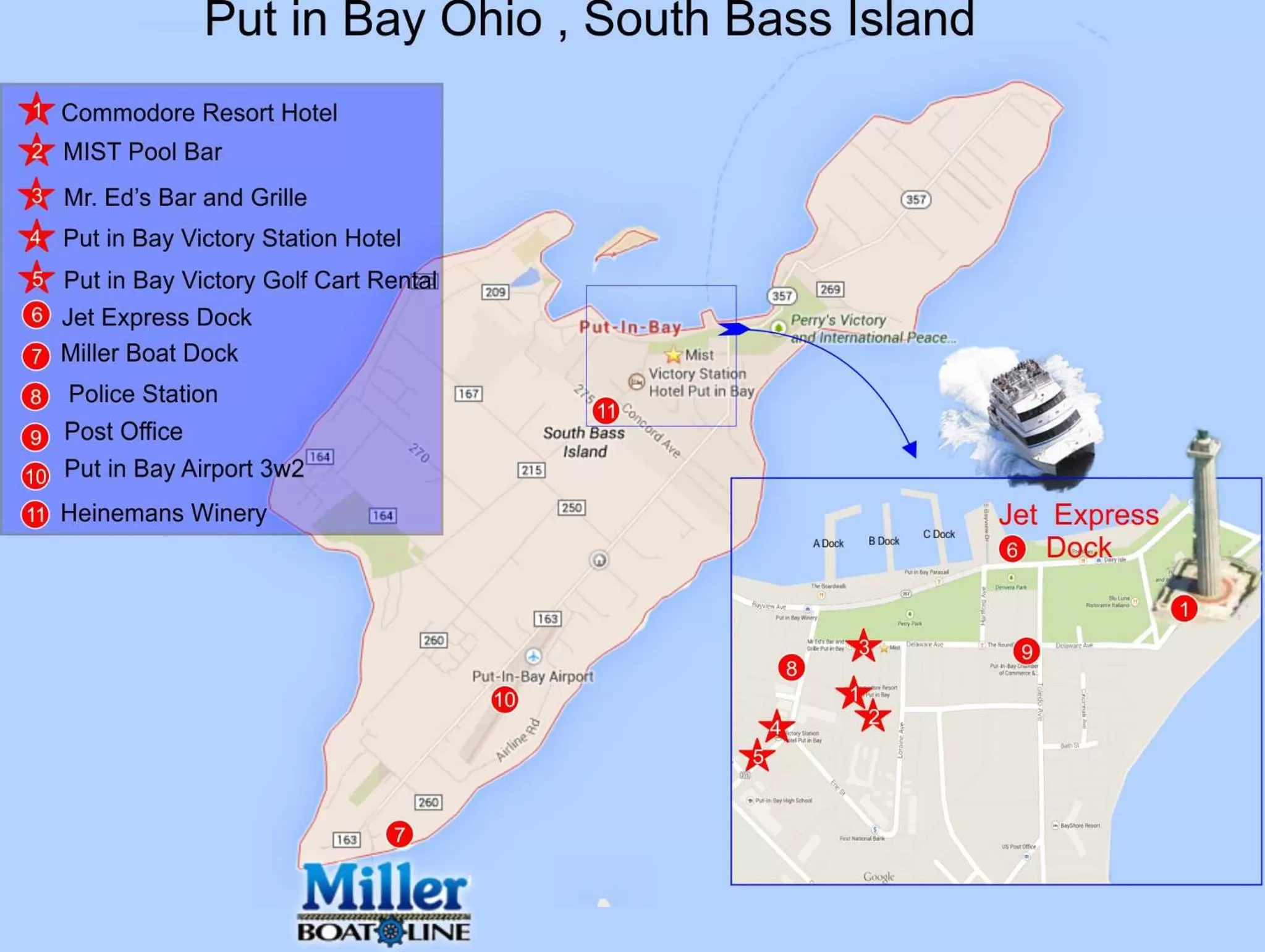 Bird's eye view in Commodore Resort