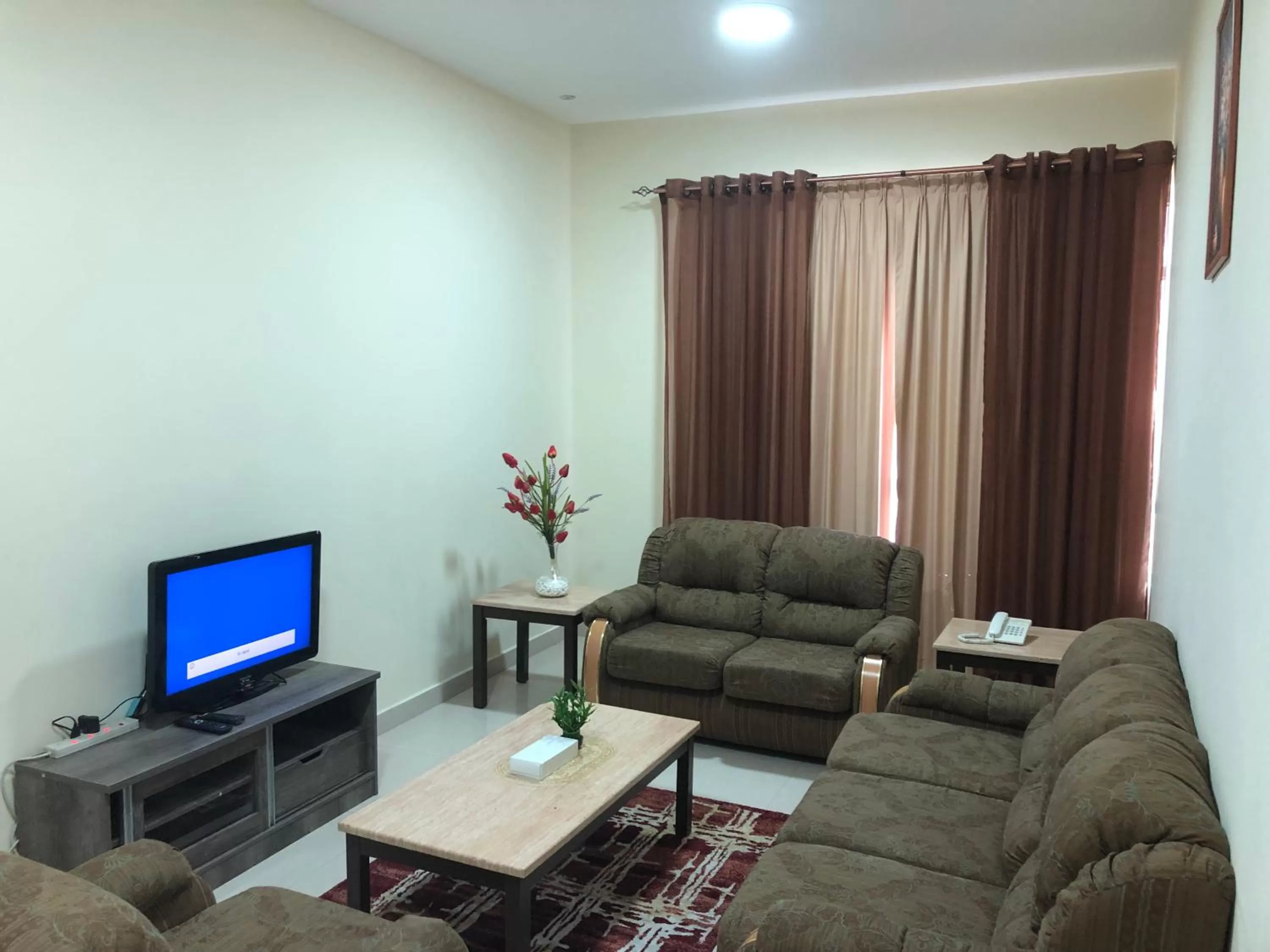 Living room in Al Khaleej Plaza Furnished Hotel Apartments