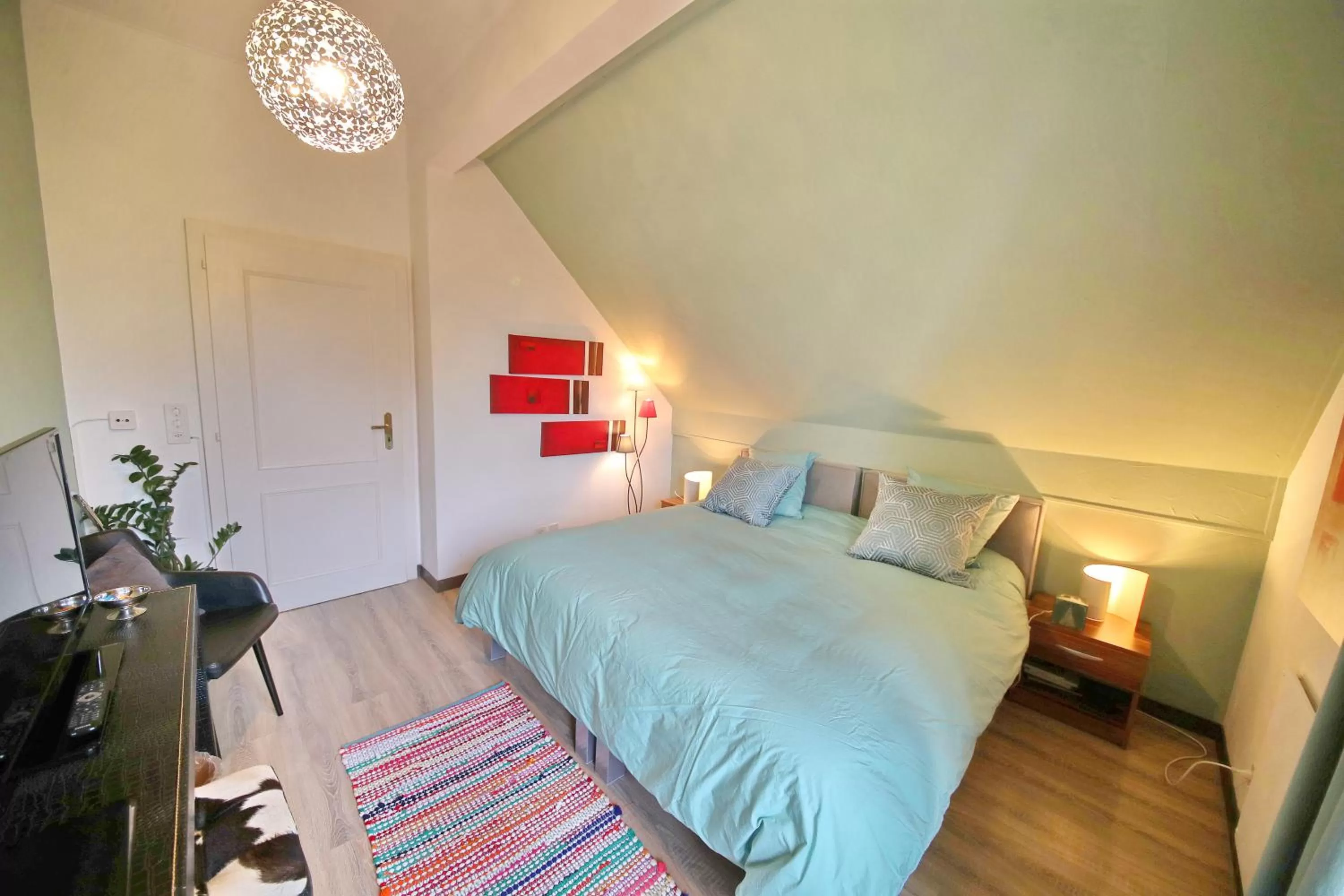 Bed in B&B Corseaux Beach & Riviera Beach