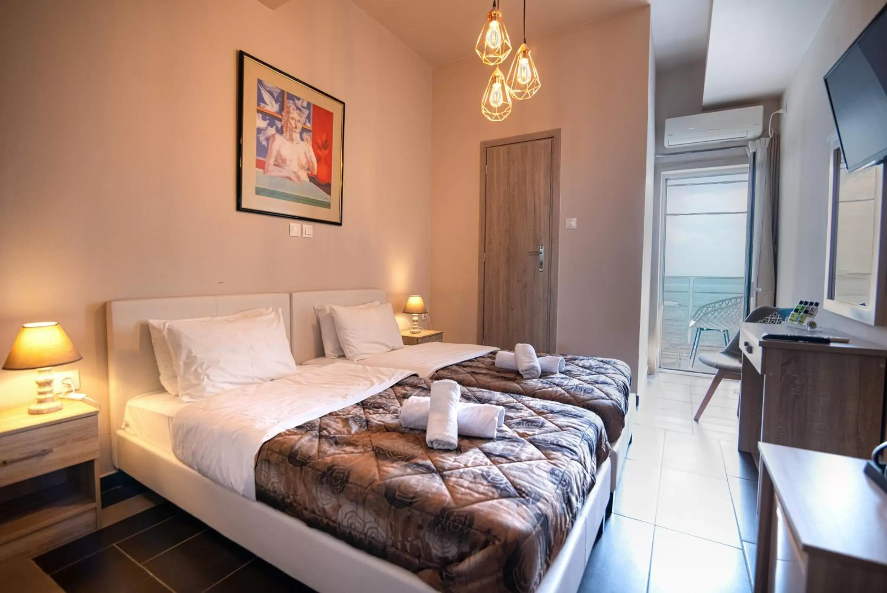 Twin Room with Sea View in Votsalakia Hotel & Luxury Apartments Twin Room with Sea View in Votsalakia Hotel & Luxury Apartments