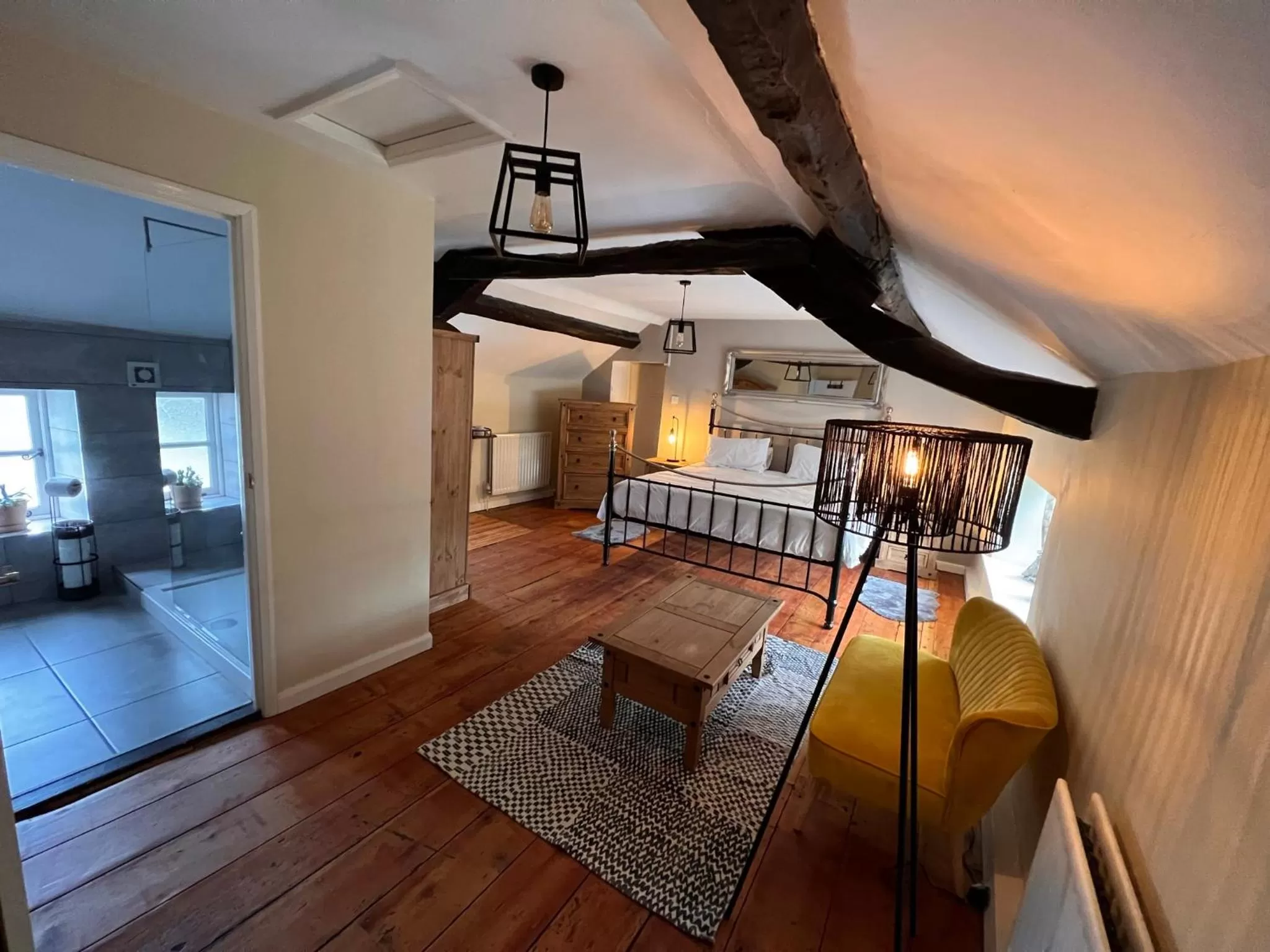 Bed, Seating Area in La Fattoria