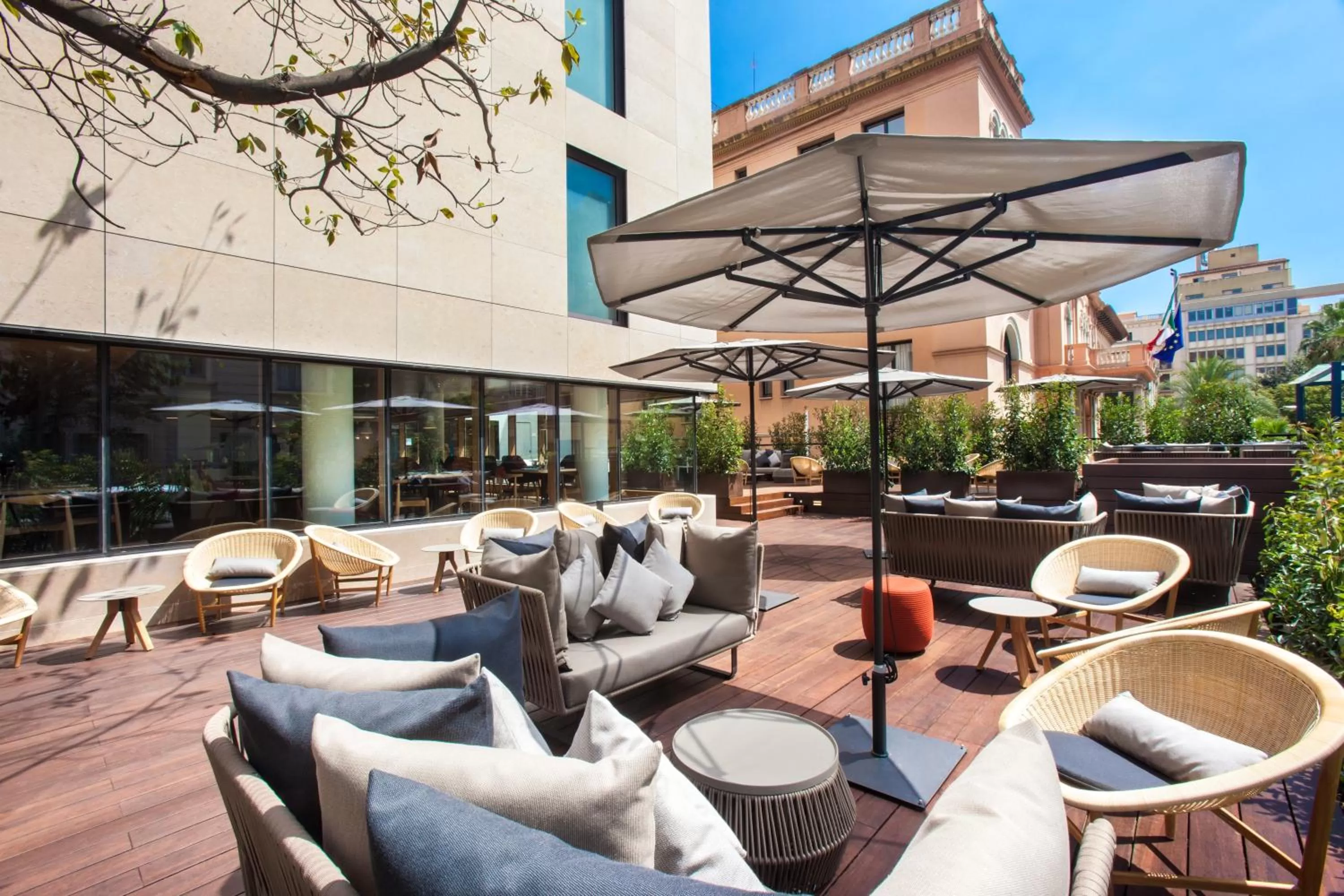 Garden in Ocean Drive Barcelona