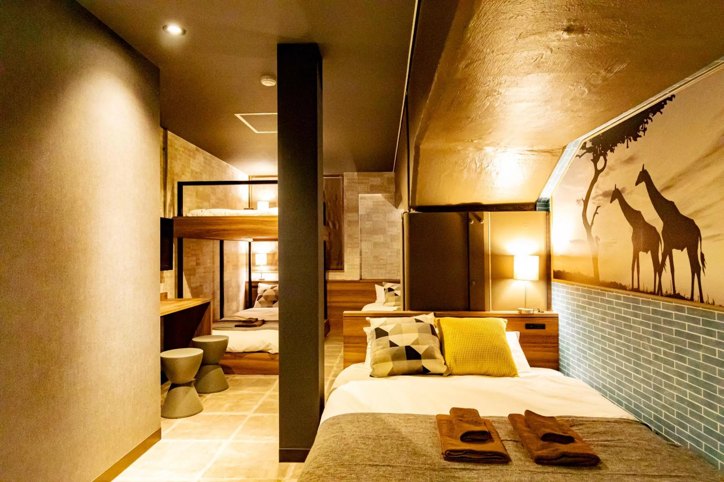 Bed in UNDER RAILWAY HOTEL AKIHABARA