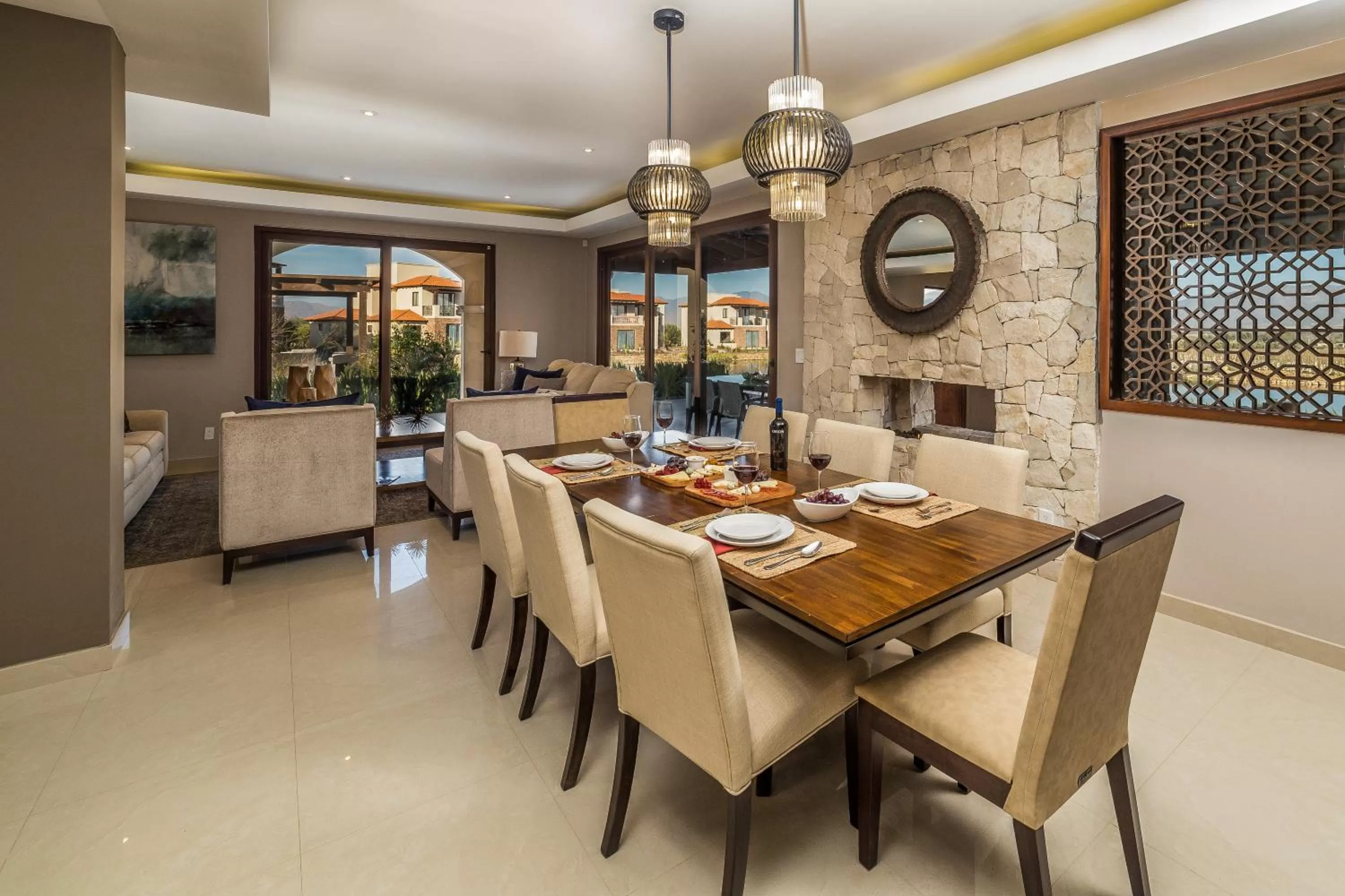 Seating area in El Cielo Resort