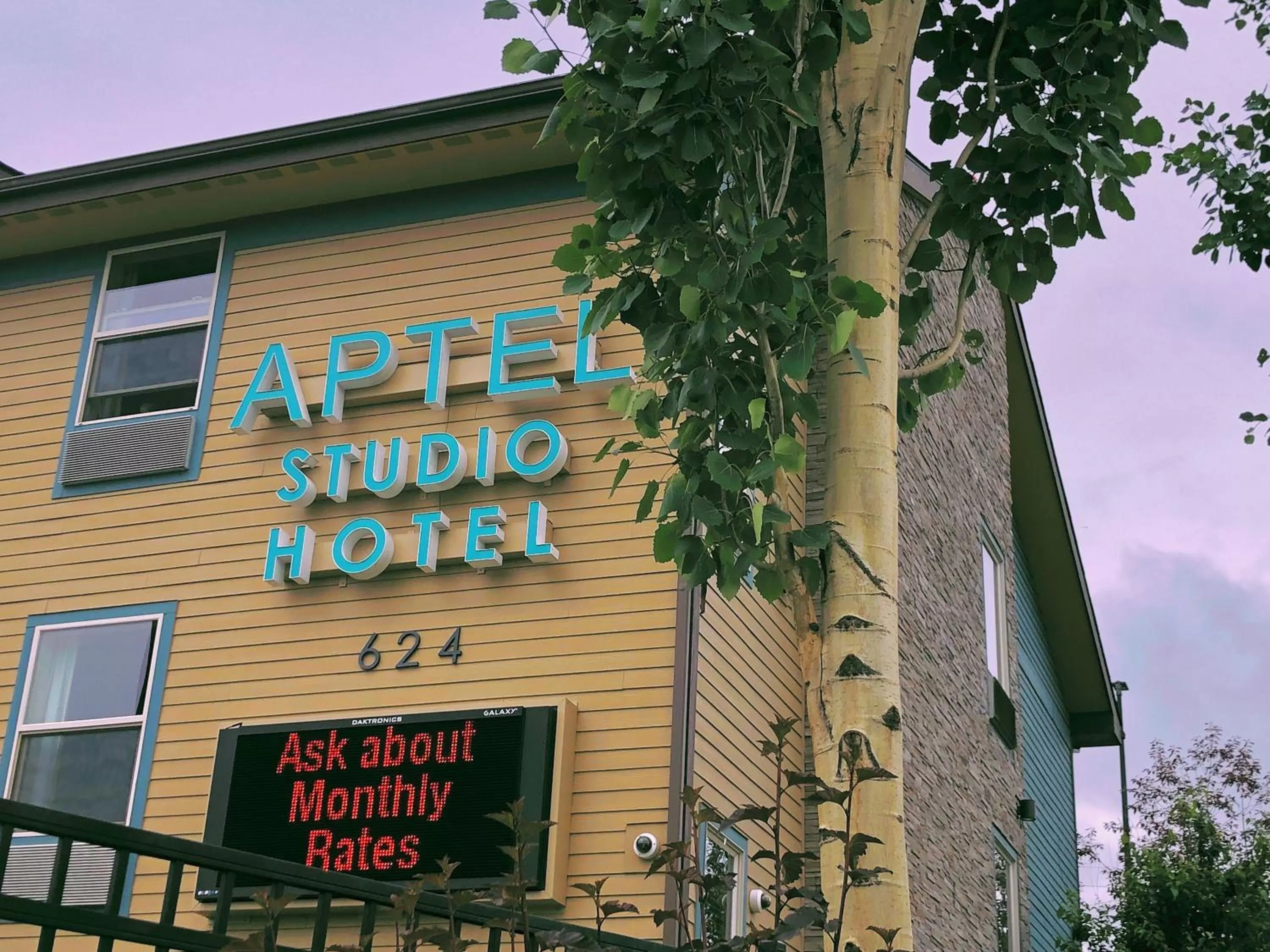 Property building in Aptel Studio Hotel