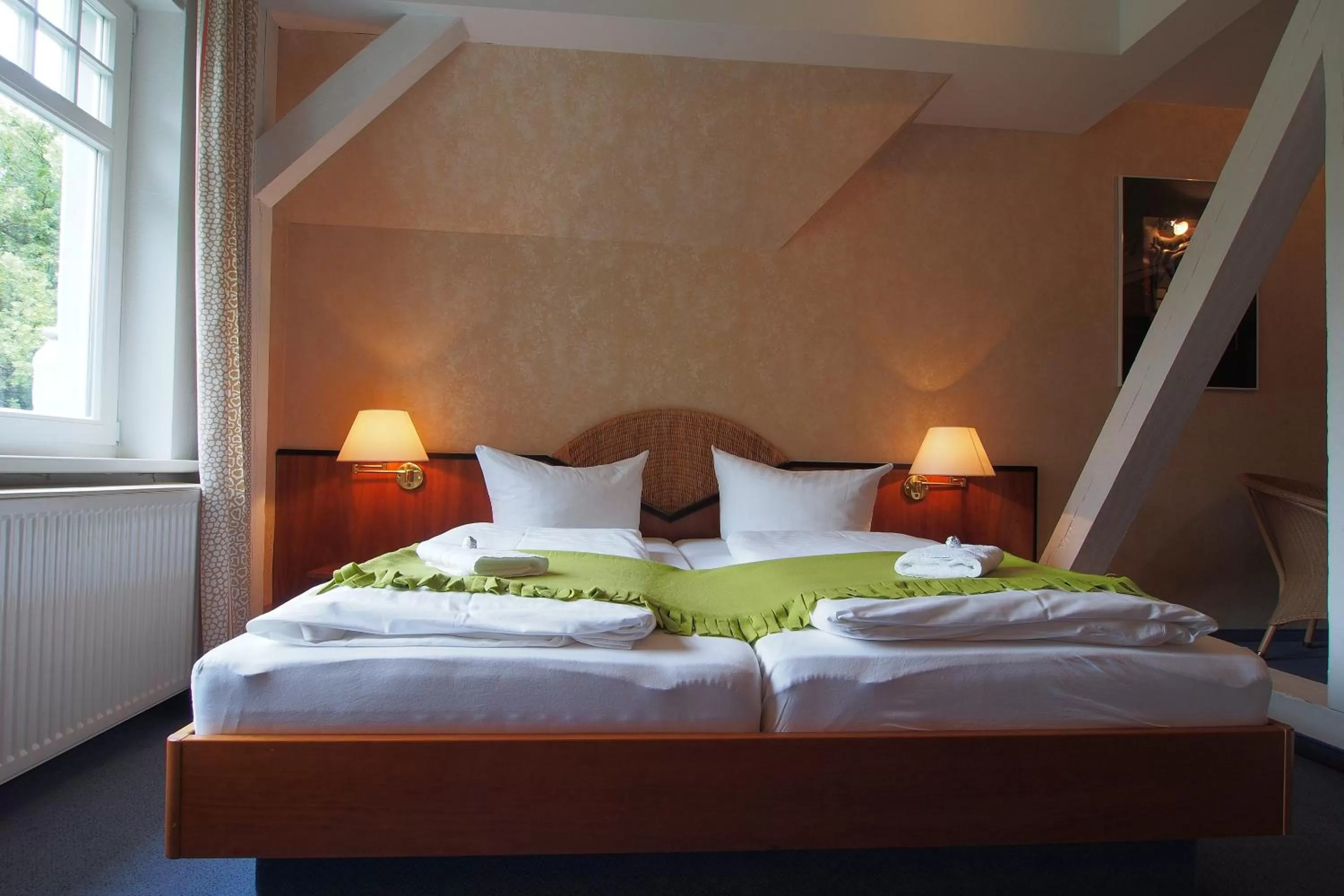 Bed in Hotel Schlossvilla Derenburg