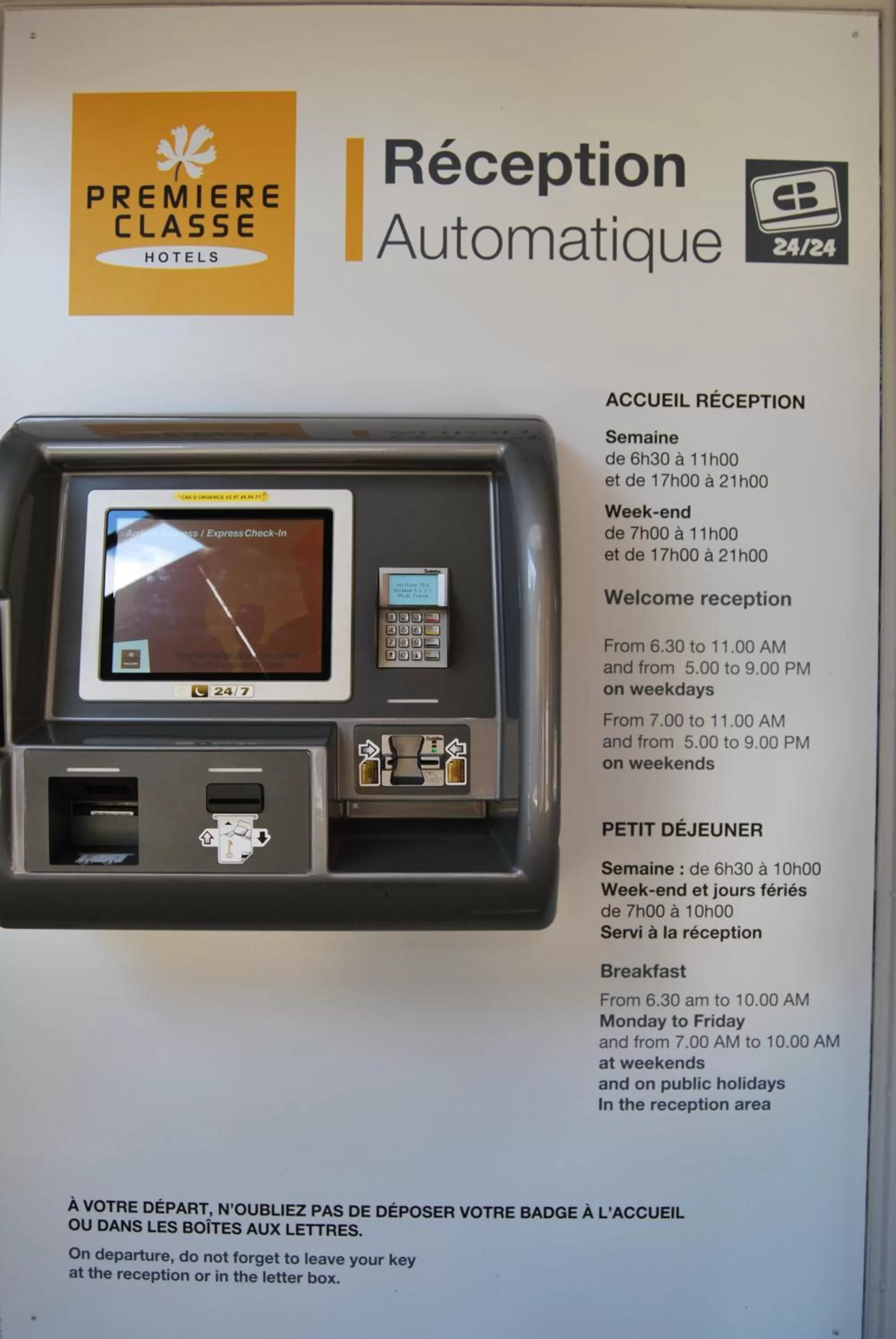 Lobby or reception in Premiere Classe Vannes