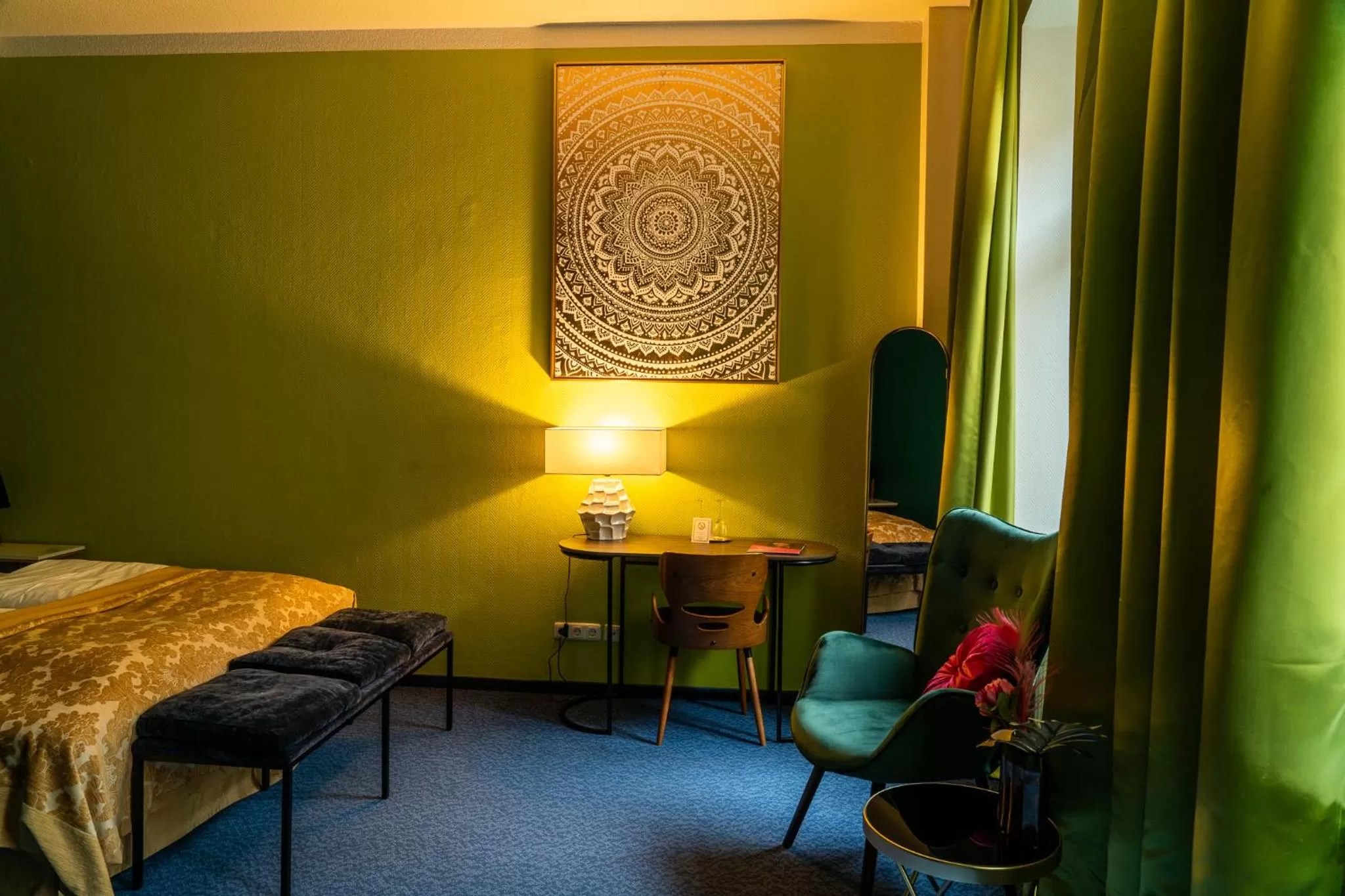 Bed in Boutique Hotel Rothenburger Hof