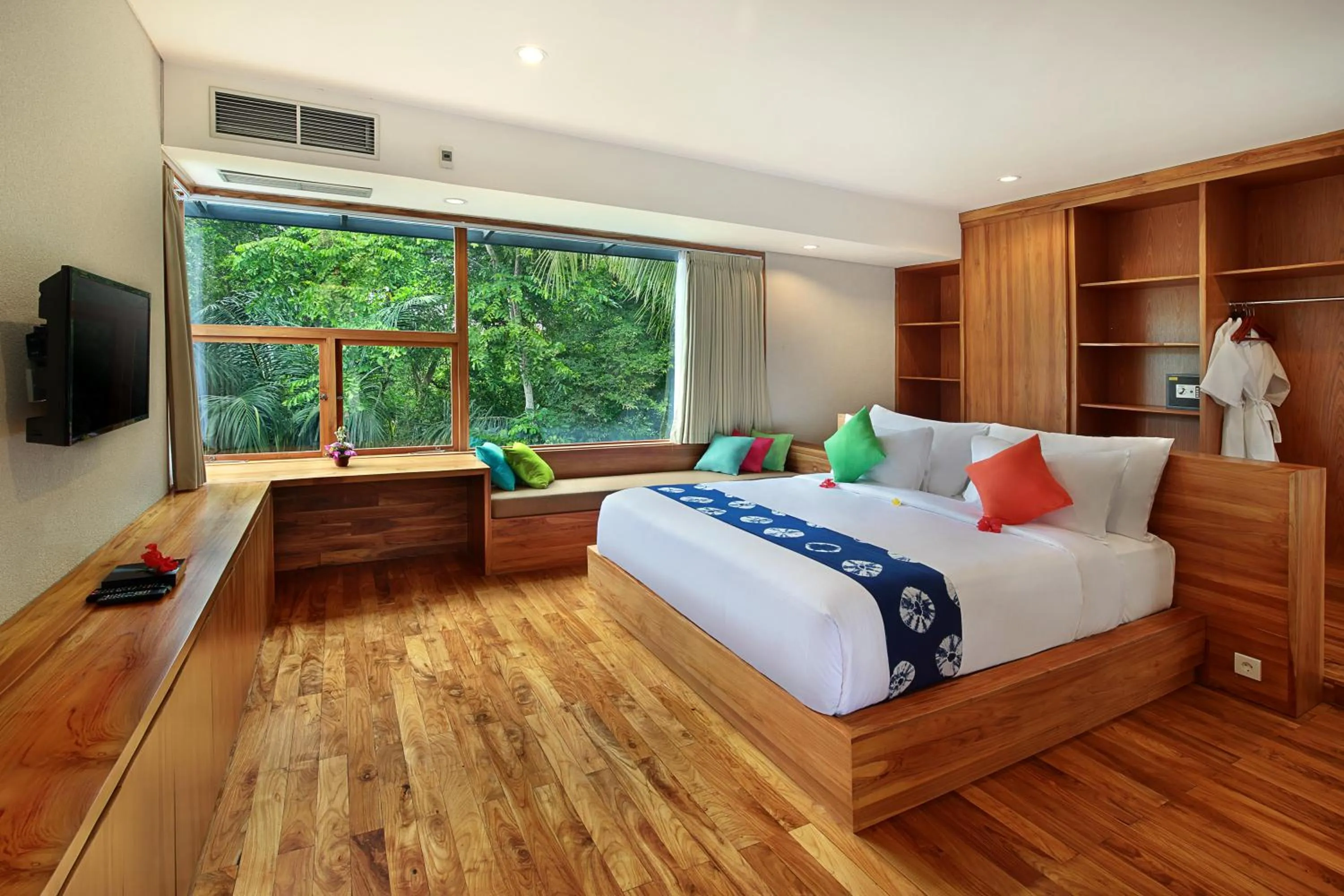 Bedroom, Bed in Sativa Villas Ubud with Private Pool