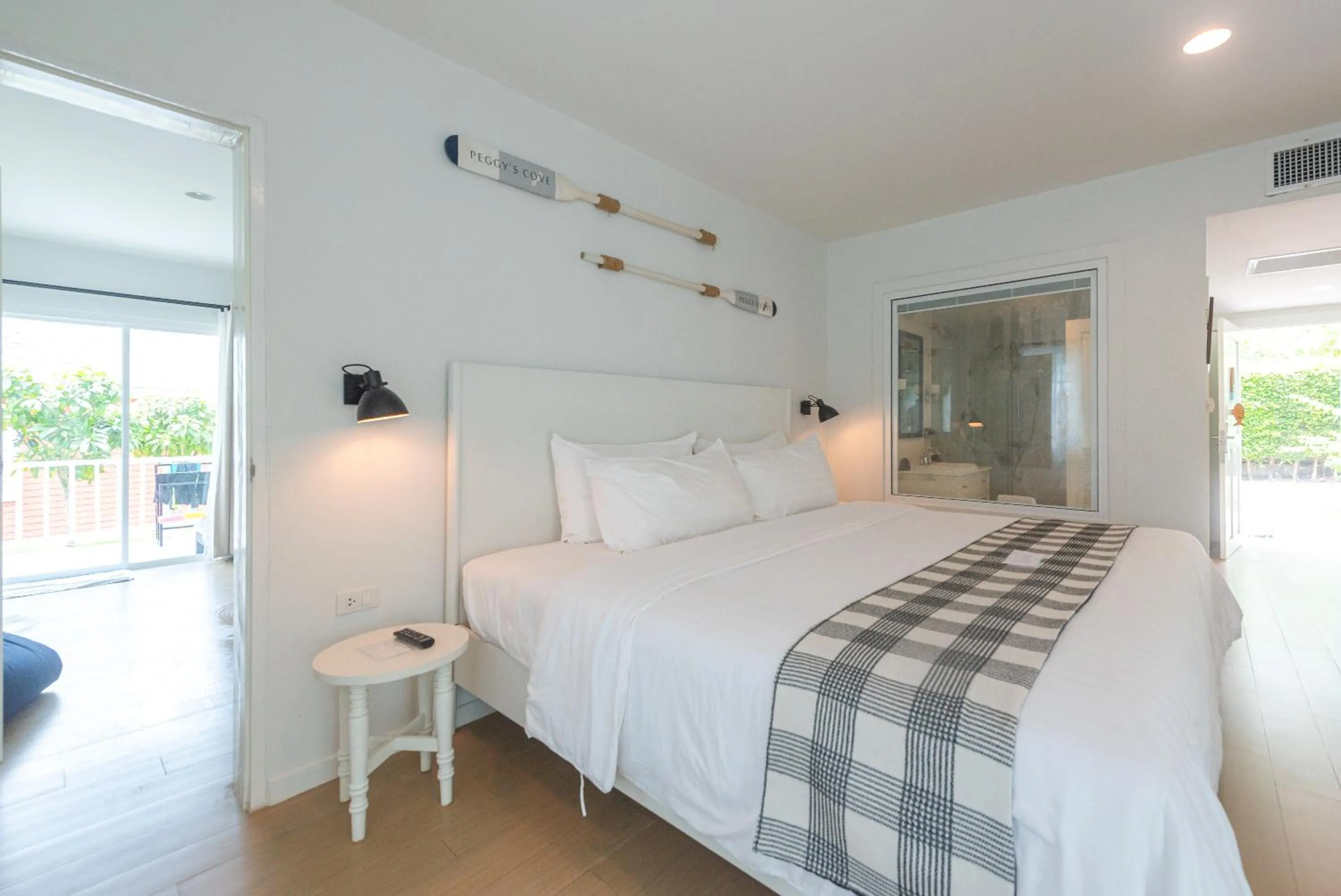 Bed in Peggy's Cove Resort