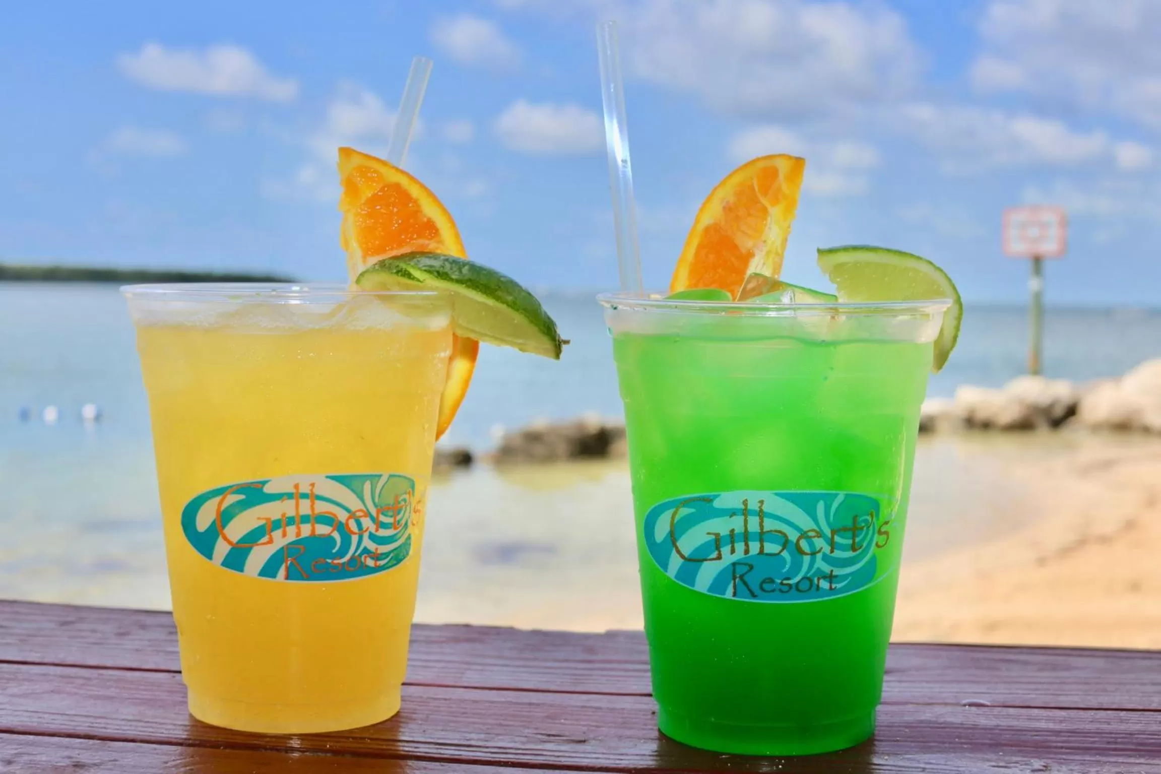 Drinks in Gilbert's Resort & Marina