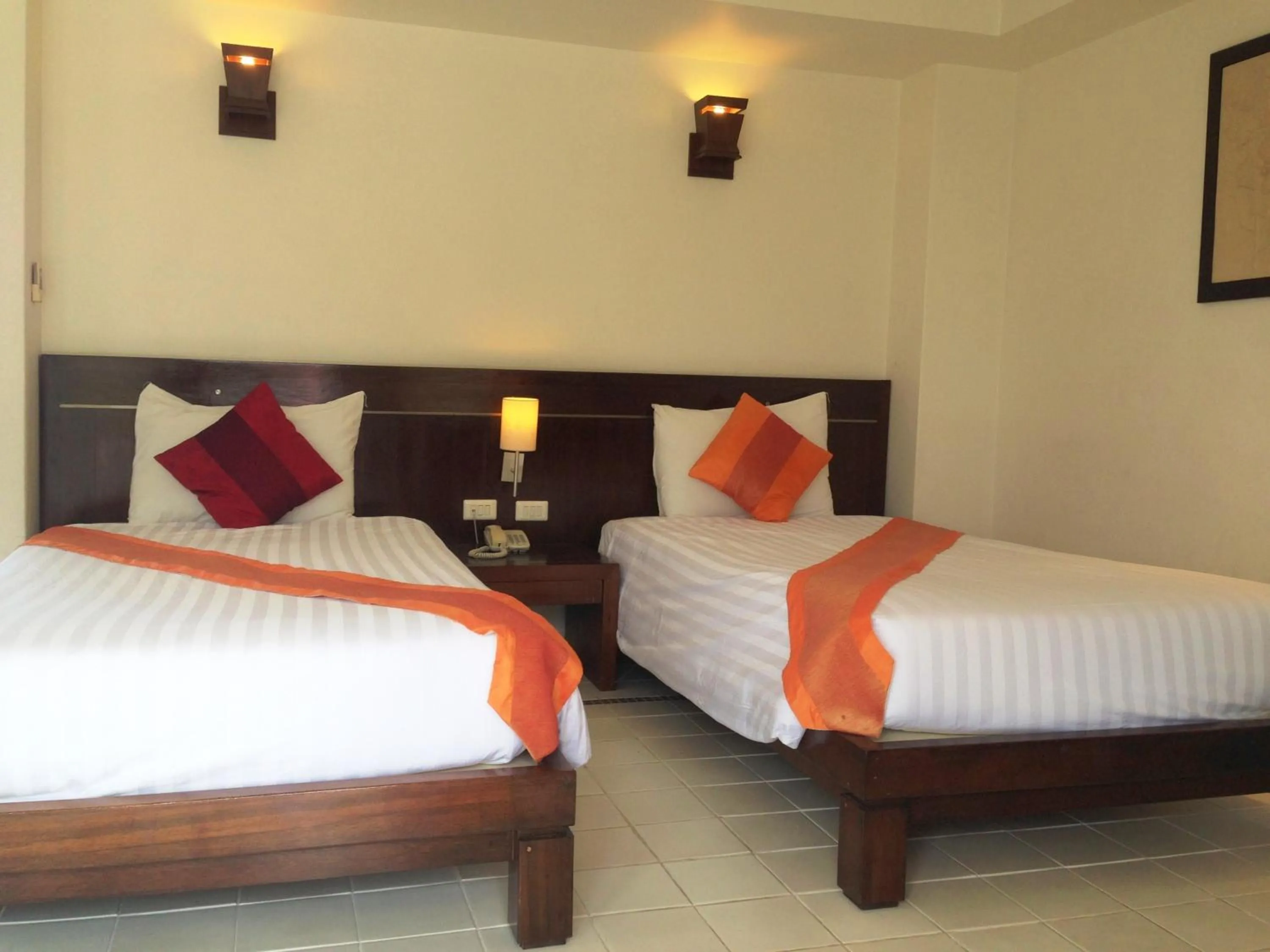 Bed in Evergreen Resort