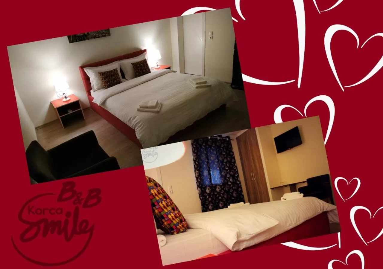 Bed in KorcaSmileHotel